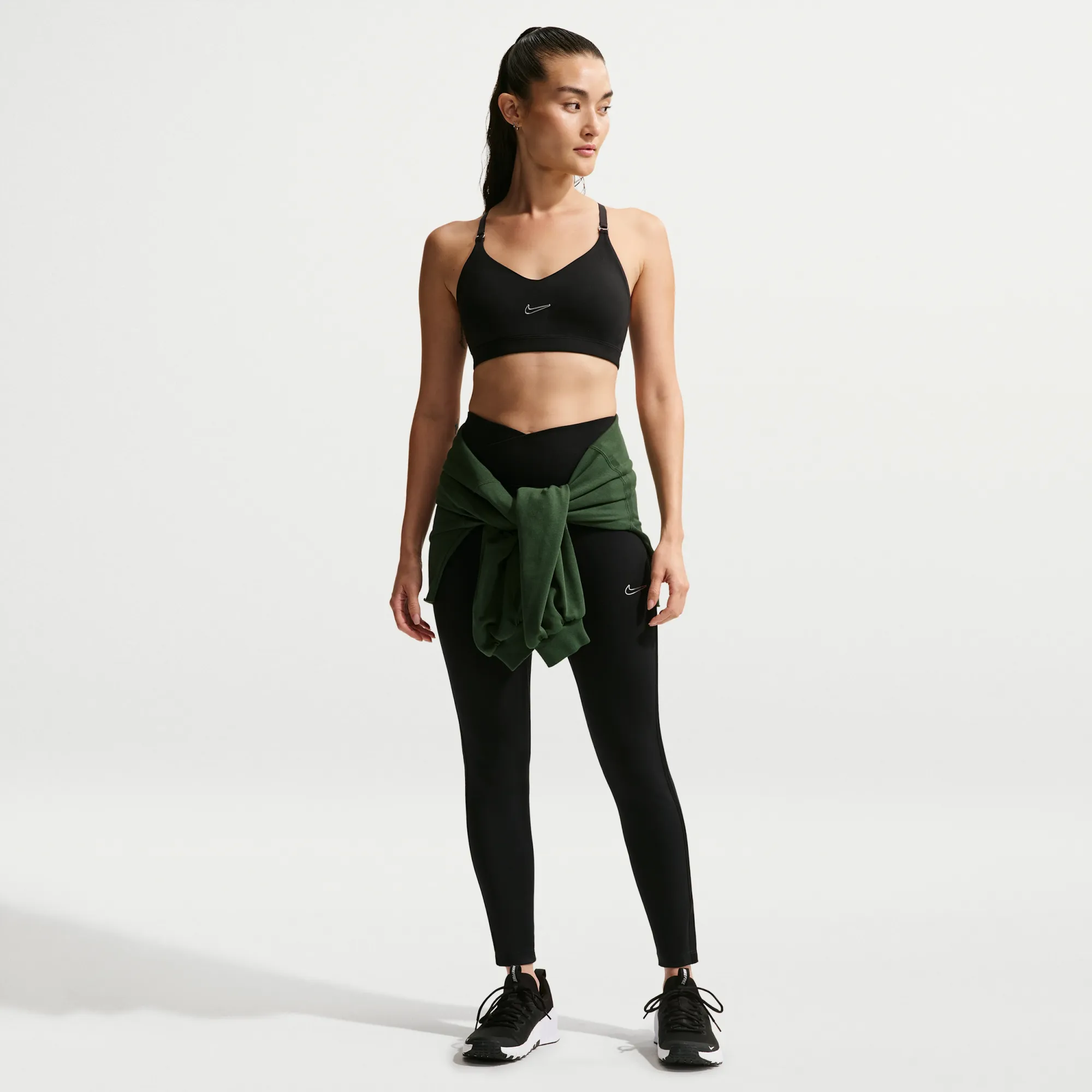Nike One Women's Dri-FIT High-Waisted Leggings - Black - Polyester/Elastane