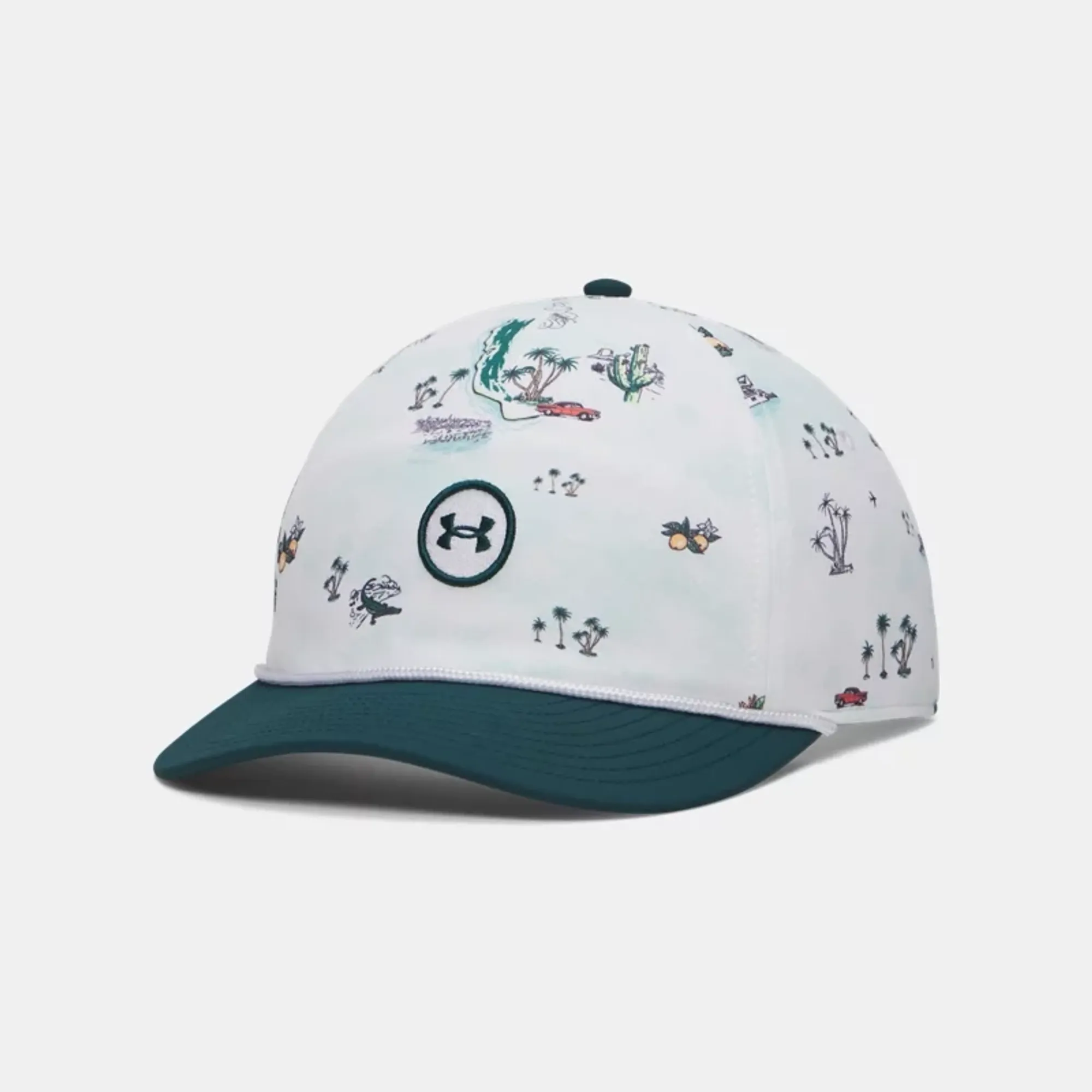 Under Armour  Drive Mid Nylon Men's Adjustable Hat White / Arden Green / Arden Green OSFM