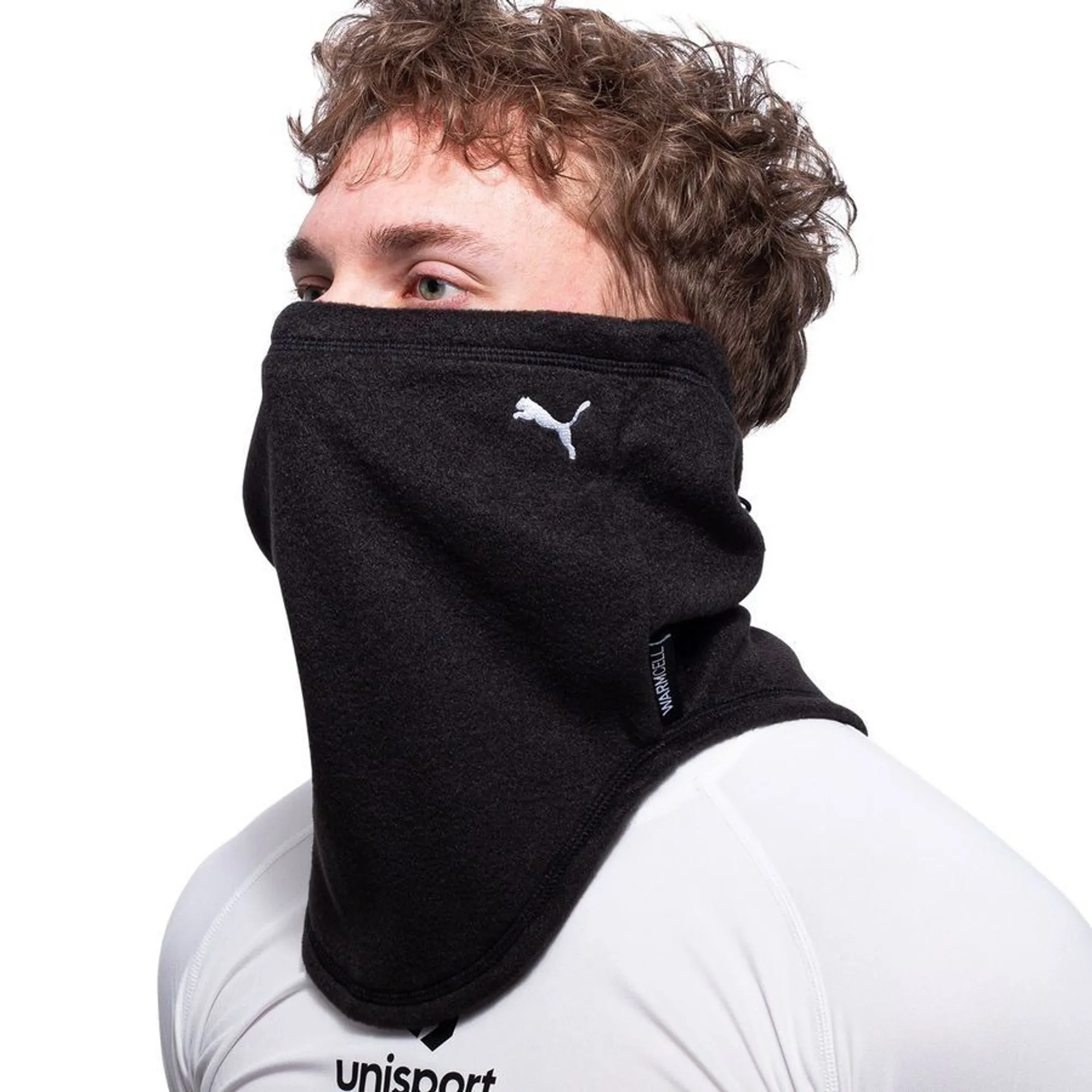 PUMA teamADDITIONS Neck Warmer in Black