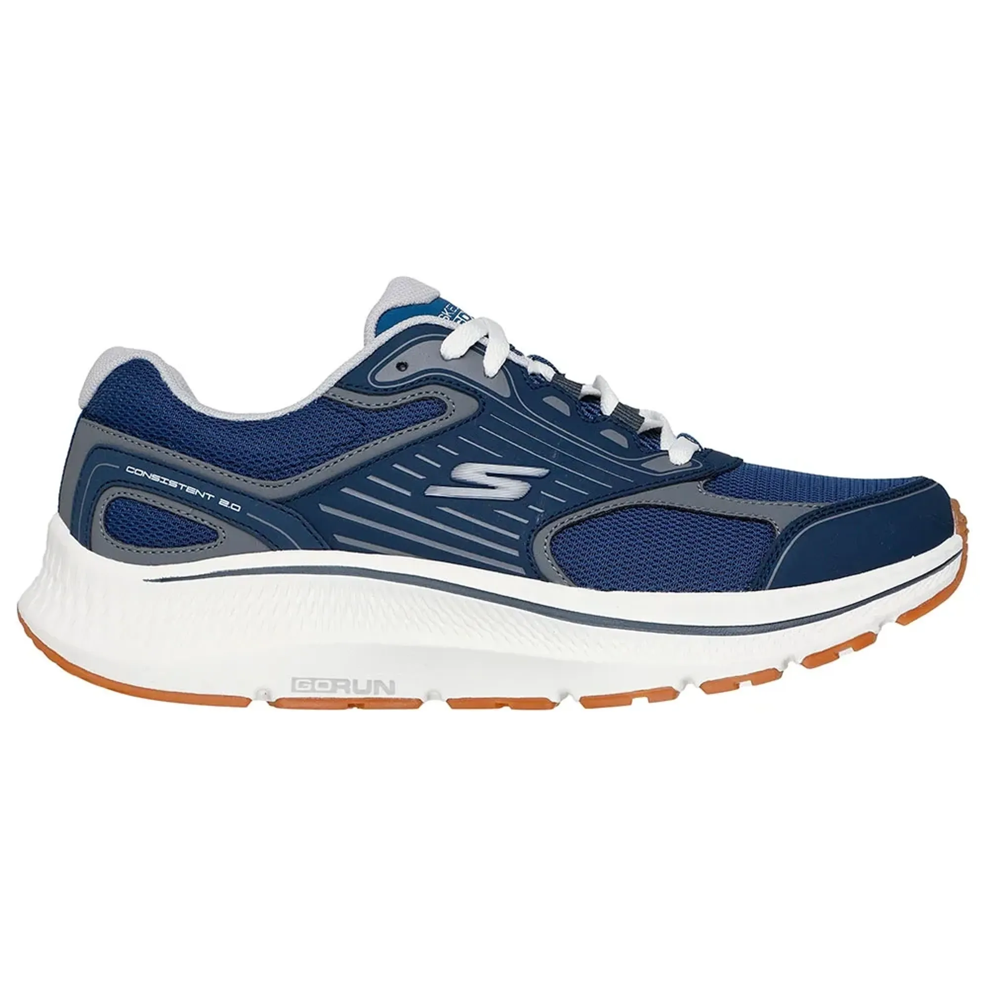 Skechers Men's GO RUN Consistent 2.0 Sneaker in Navy Blue