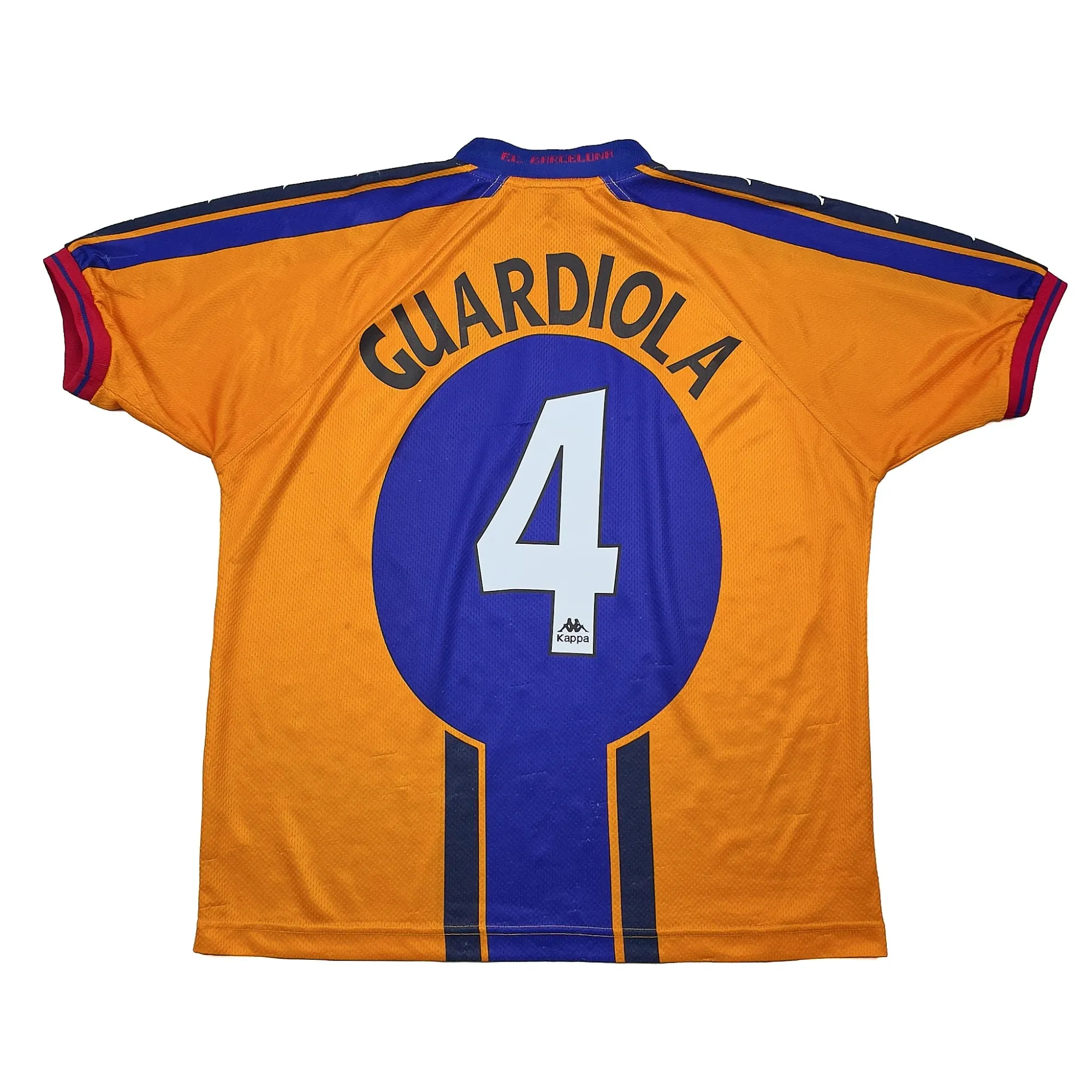 1997/98 Barcelona Guardiola #4 Away Shirt (L) Kappa | Cult Kits