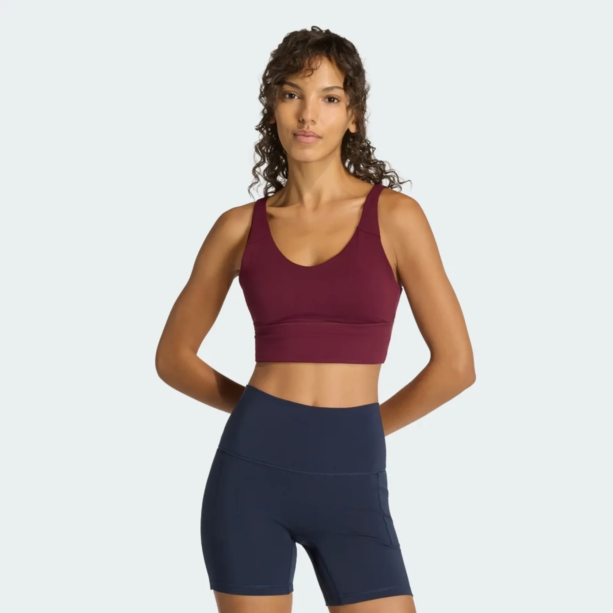 adidas 3 Stripes Studio All Me Light Support Bra