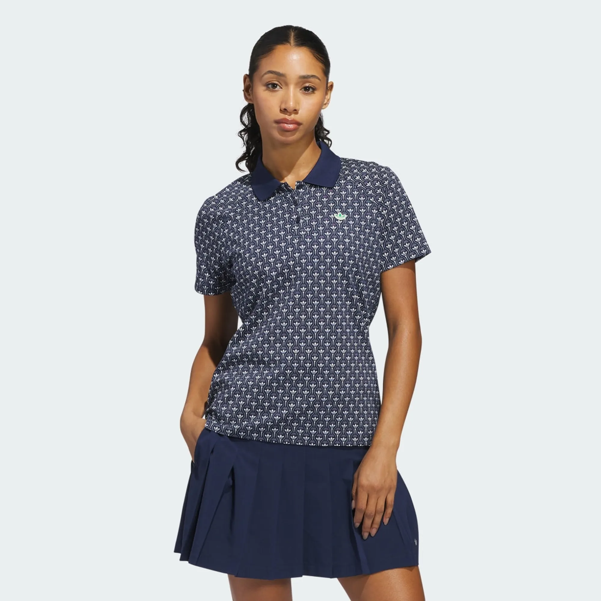 adidas Originals All Over Trefoil Polo Shirt