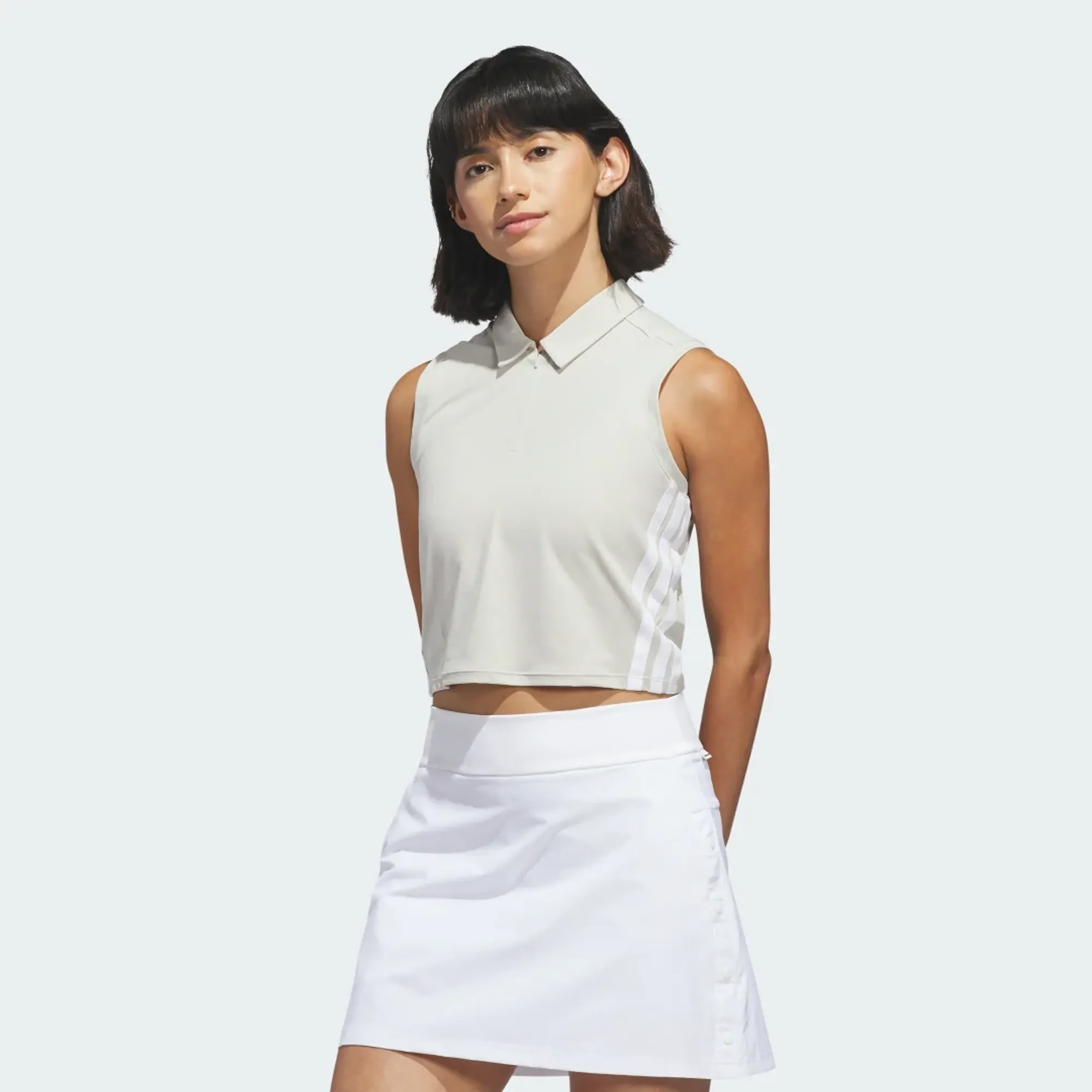 adidas Beyond The Course Crop Twistknit Polo Shirt