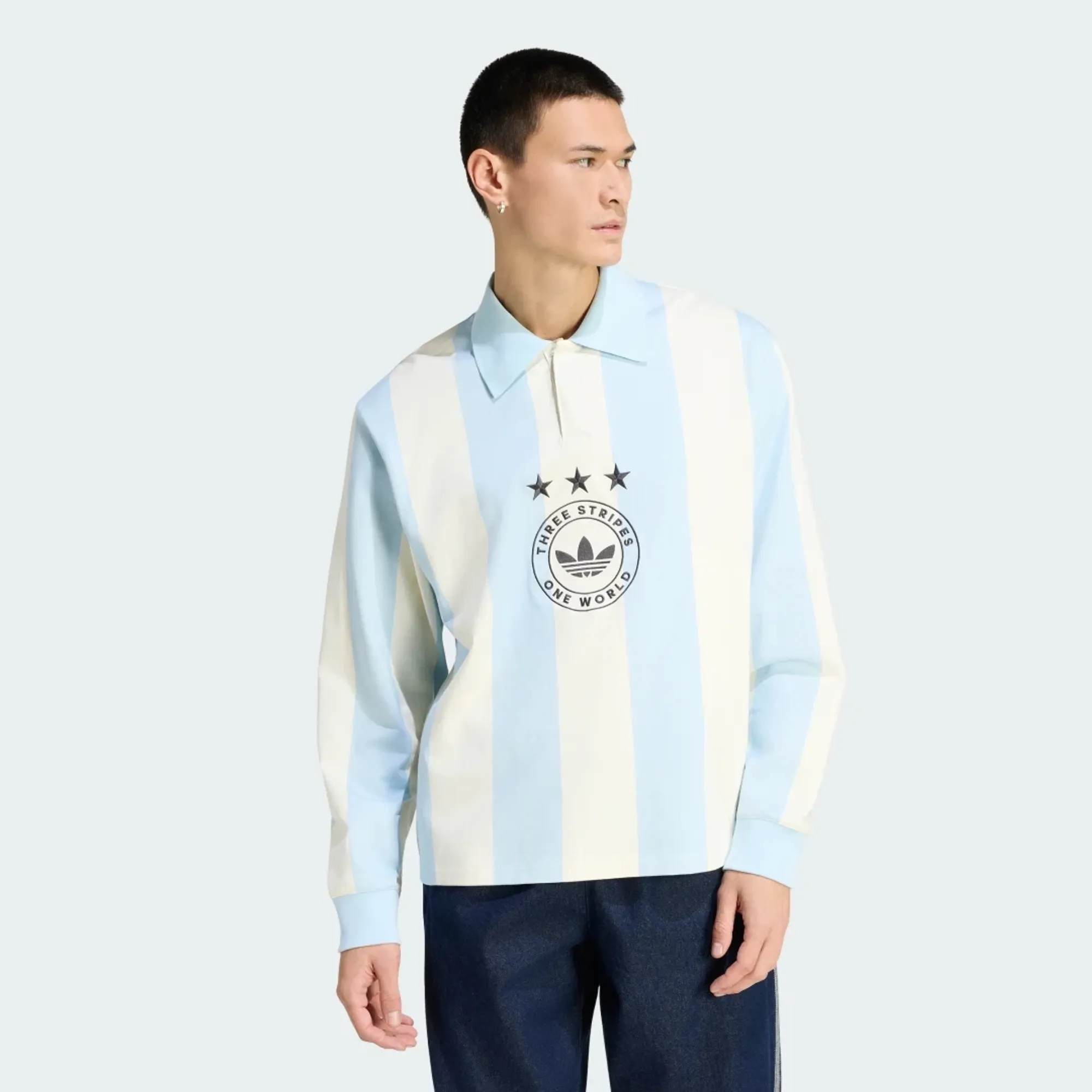 adidas ORIGINALS GRAPHIC LONG SLEEVE POLO Shirt