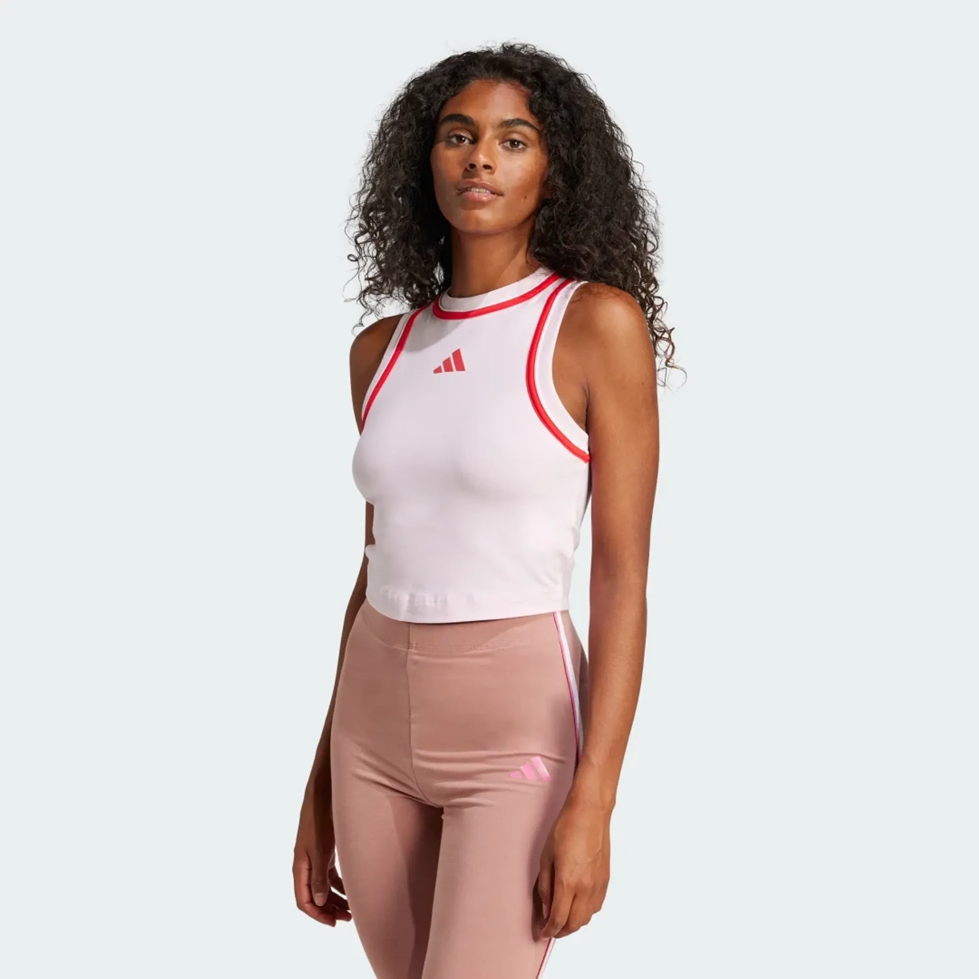 adidas Essentials Color-Pop Cotton Crop Tank Top