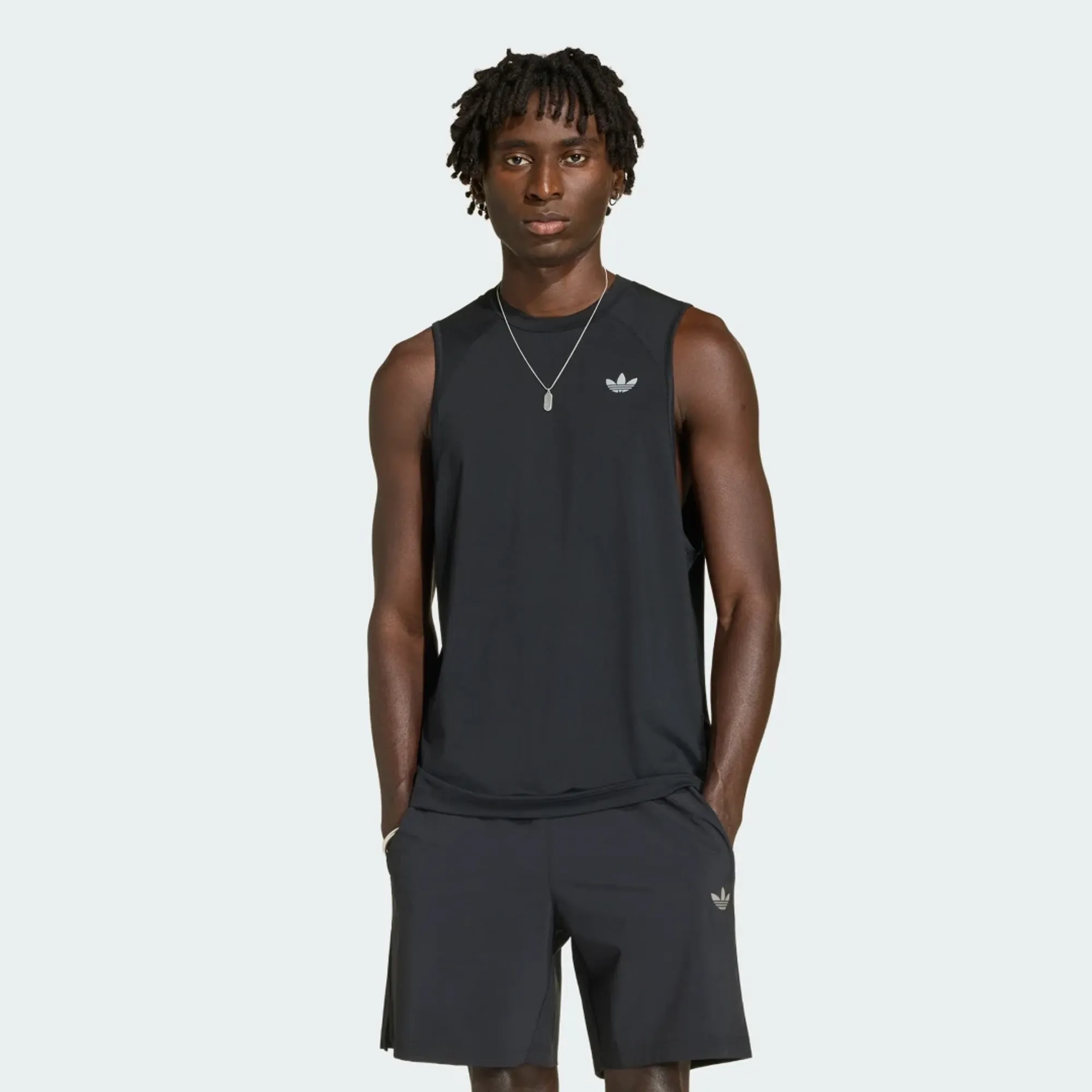 adidas TECH TREFOIL ESSENTIALS POLYESTER TANK Top