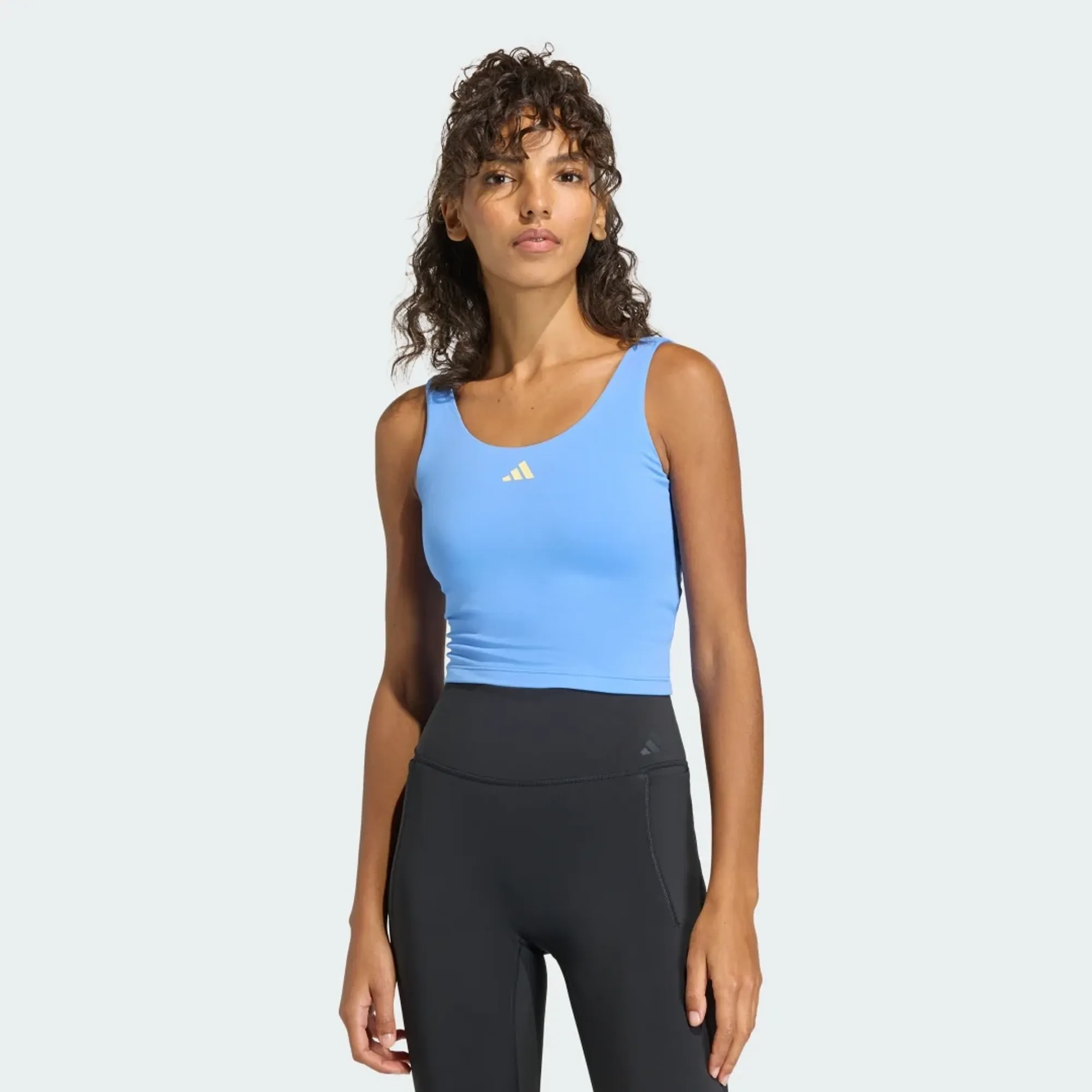 adidas 3 Stripes Studio All Me Light Support Tank Top