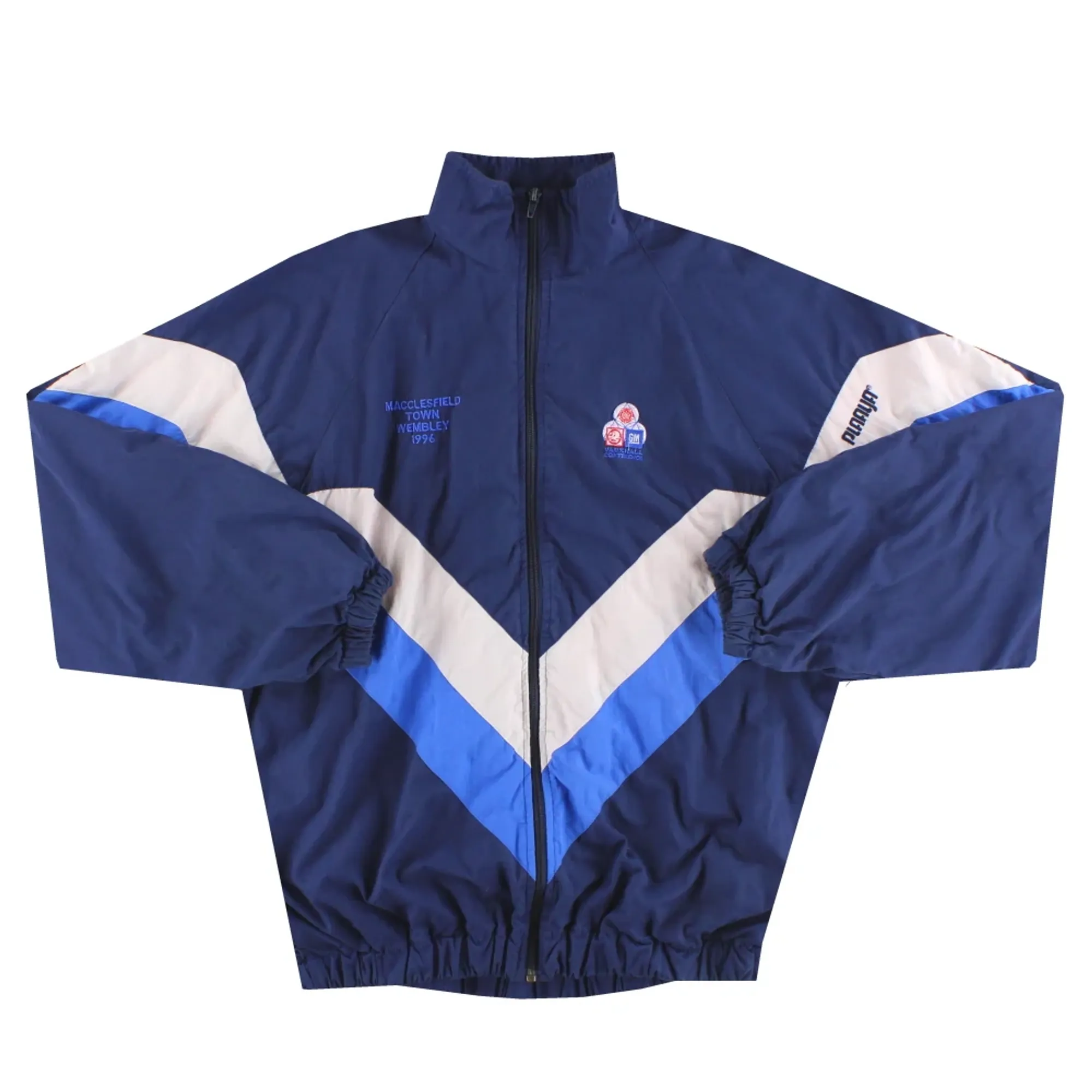 1995-96 Macclesfield Plaaya 'Wembley' Track Jacket XL - Macclesfield Town / Excellent 