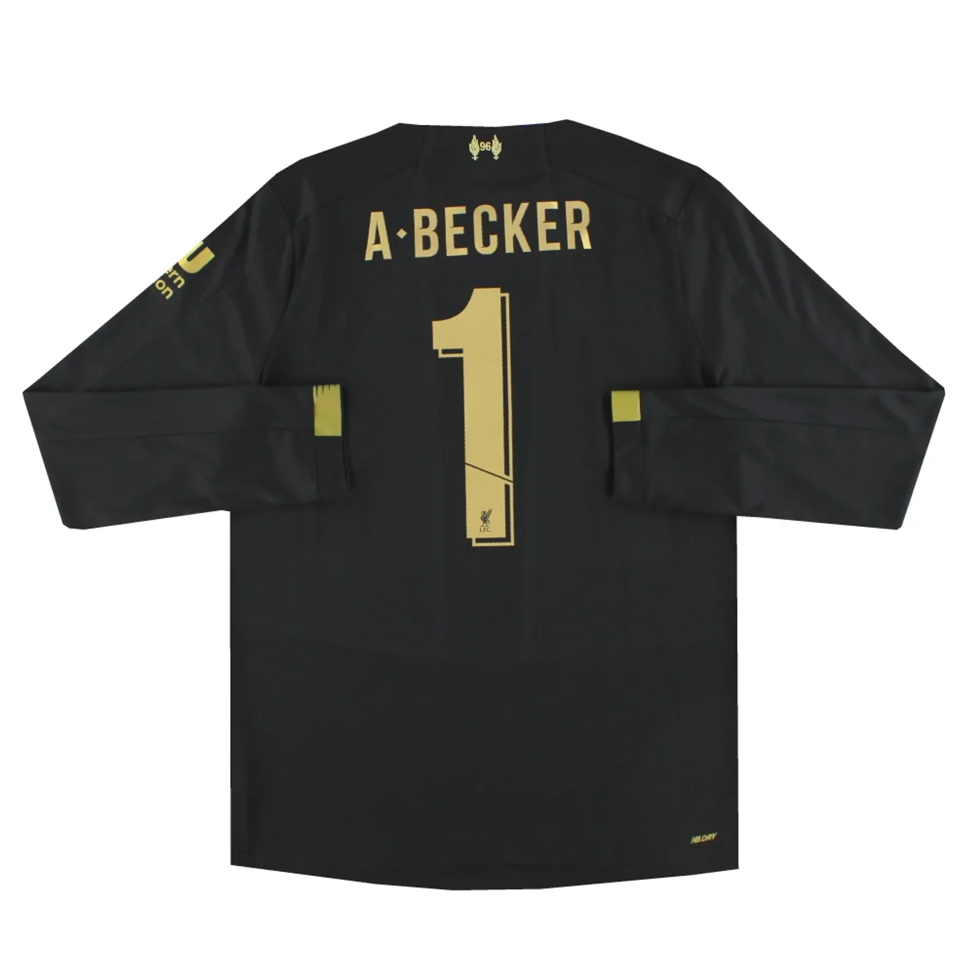 2019-20 Liverpool New Balance Goalkeeper Shirt A Becker #1 L/S L - Liverpool / Excellent 