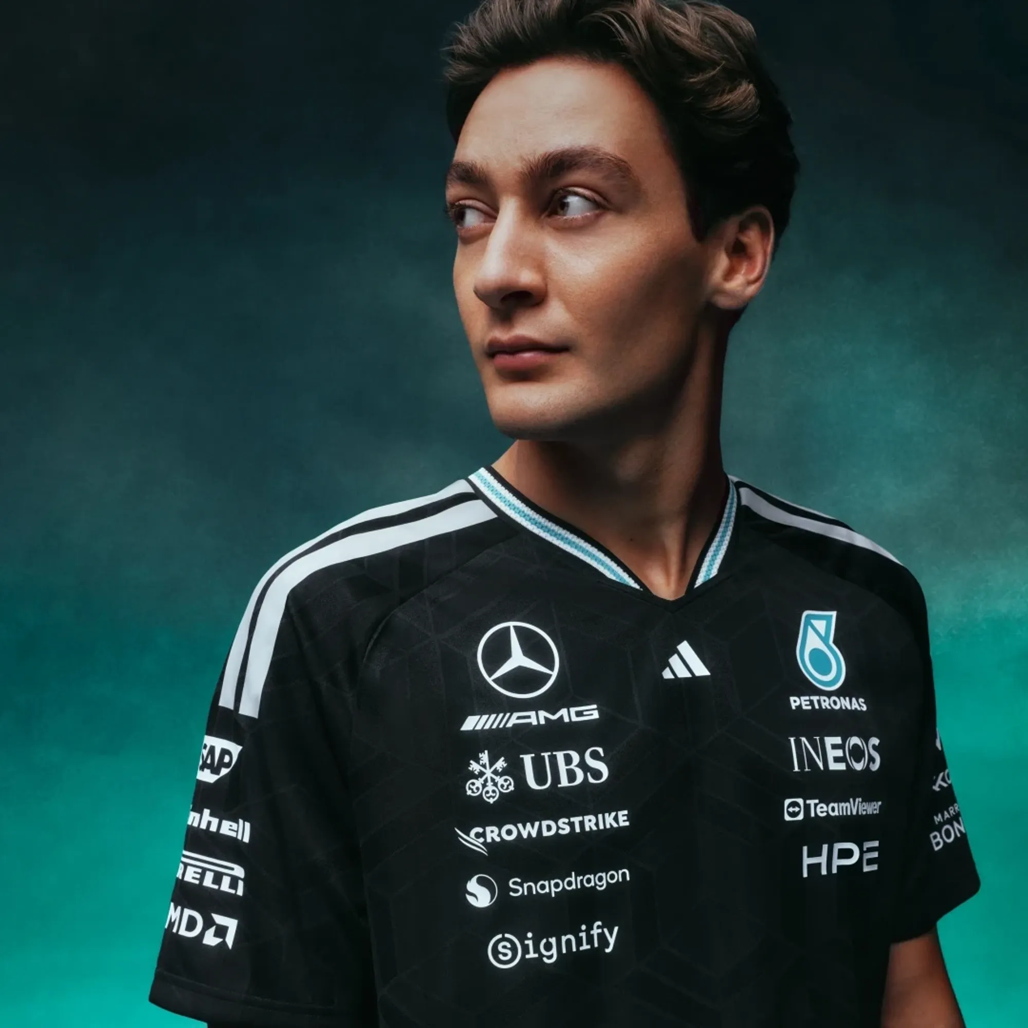 adidas MERCEDES - AMG PETRONAS FORMULA 1 TEAM DRIVER JERSEY AUTHENTIC