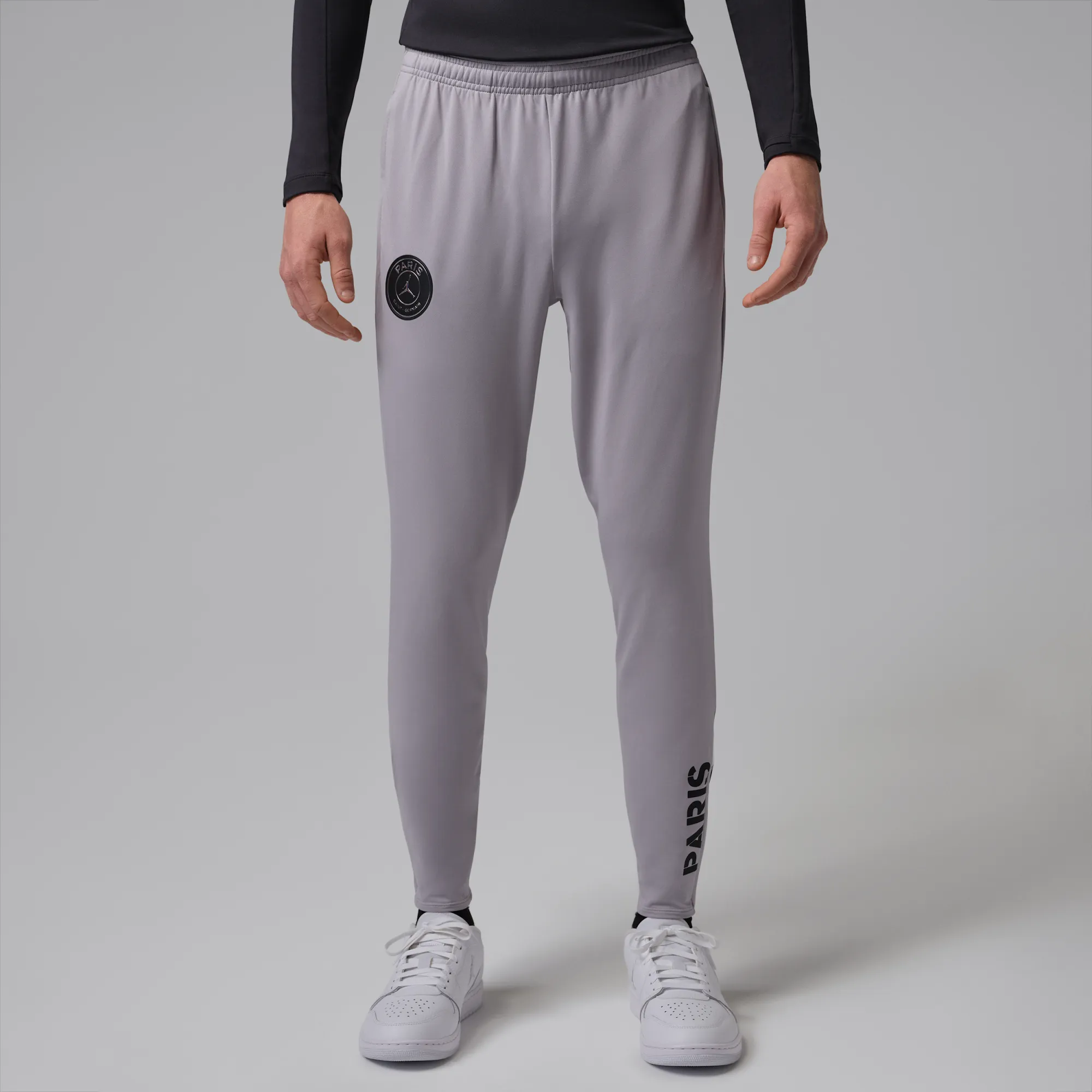Nike Jordan Nike Paris Saint-Germain Strike Night Edition Men's Jordan Dri-FIT Football Knit Pants - Grey - Polyester/Elastane