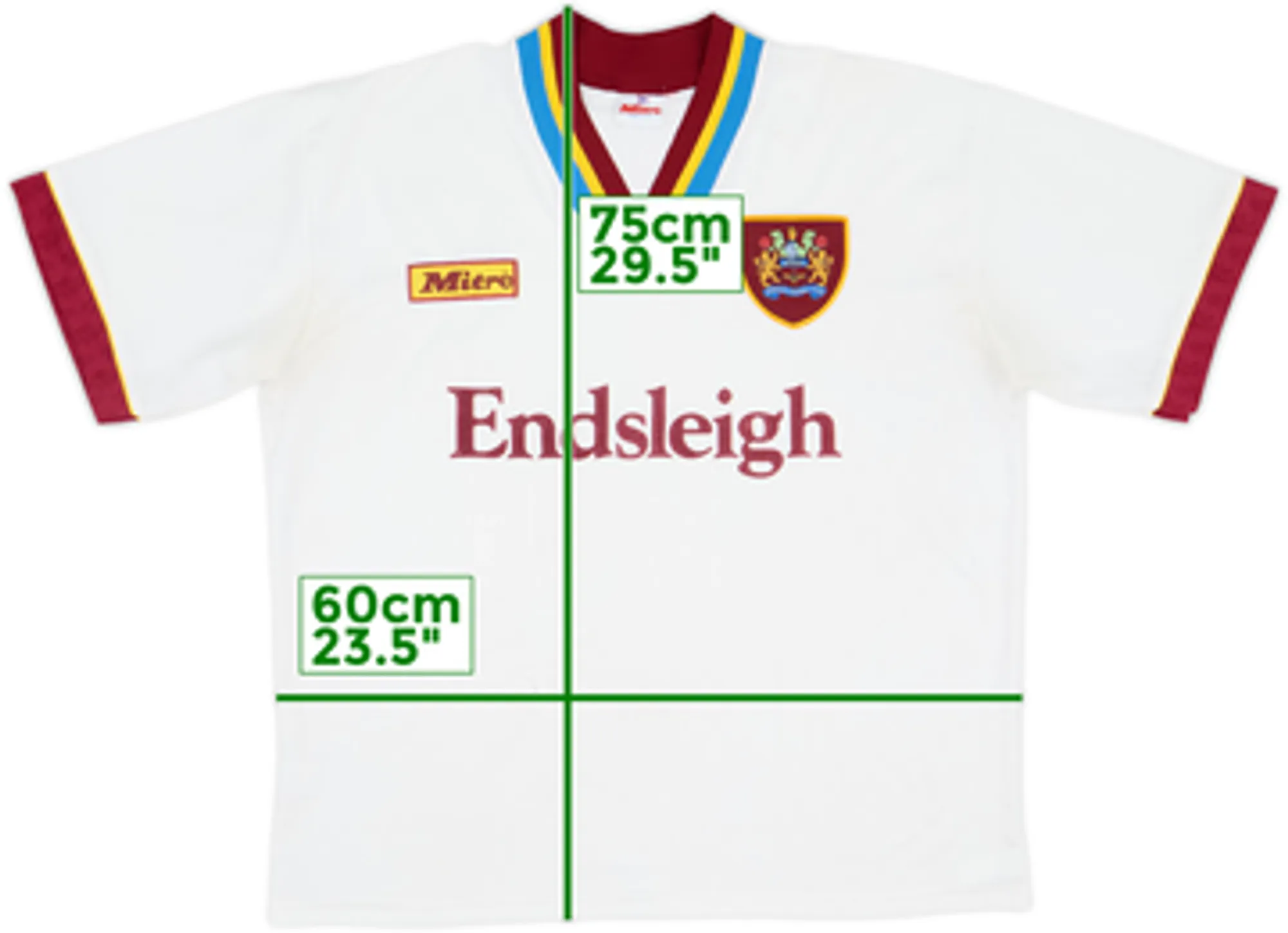 1995-96 Burnley Away Shirt - 8/10 - (XL)