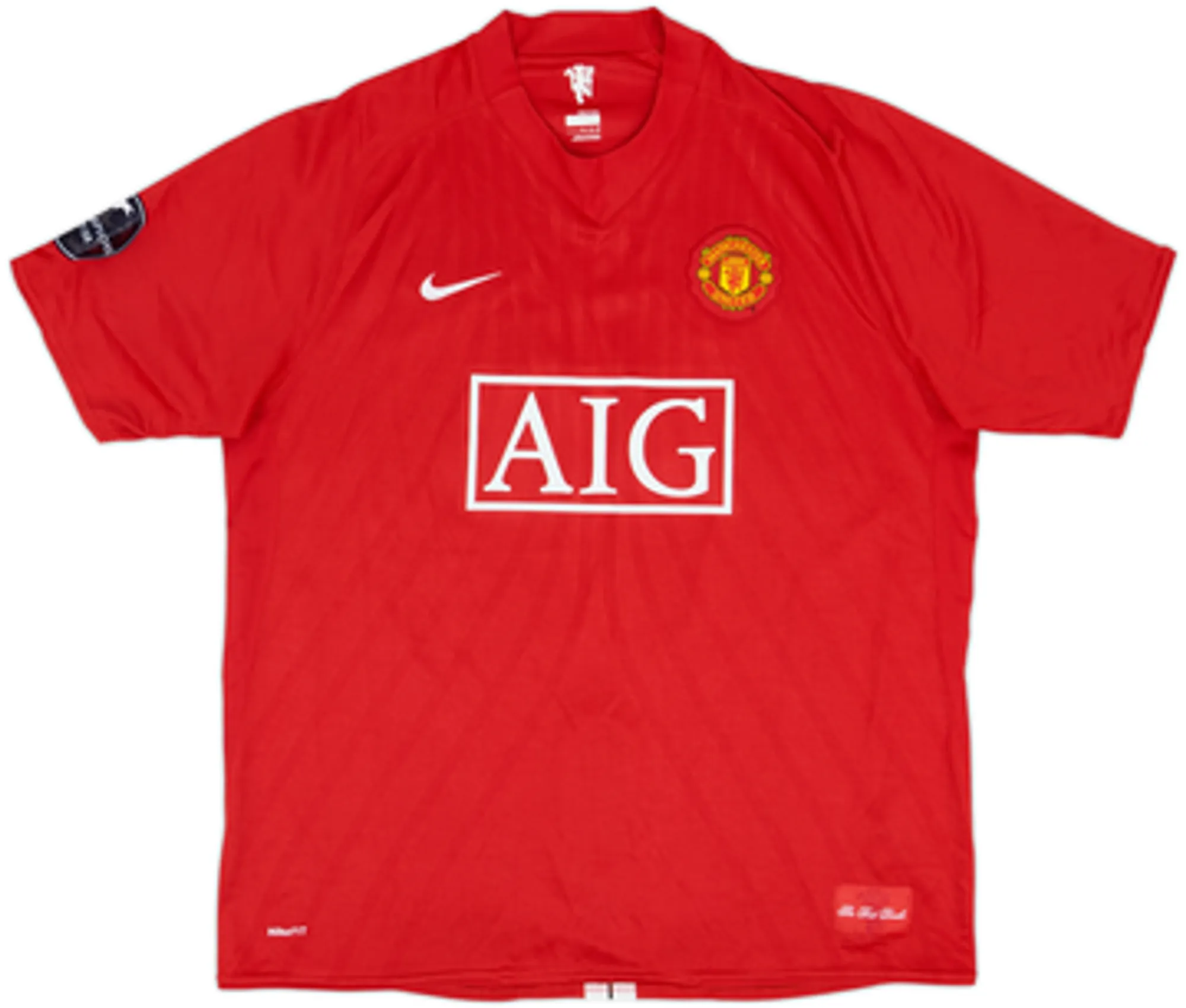 2007-09 Manchester United Home Shirt Scholes #18 - 8/10 - (XL)