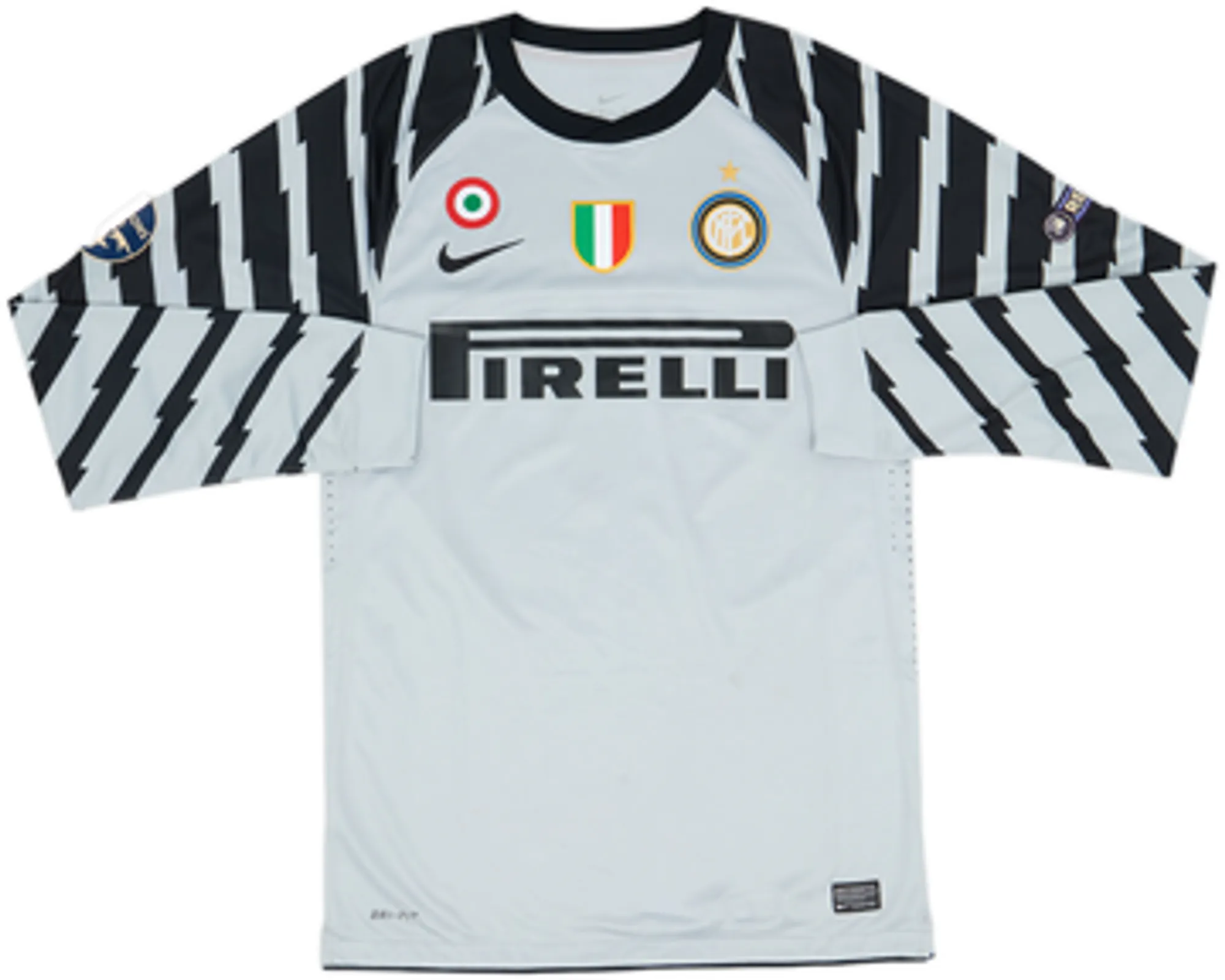 2010-11 Inter Milan Player Issue GK Shirt Julio Cesar #1 - 8/10 - (M)