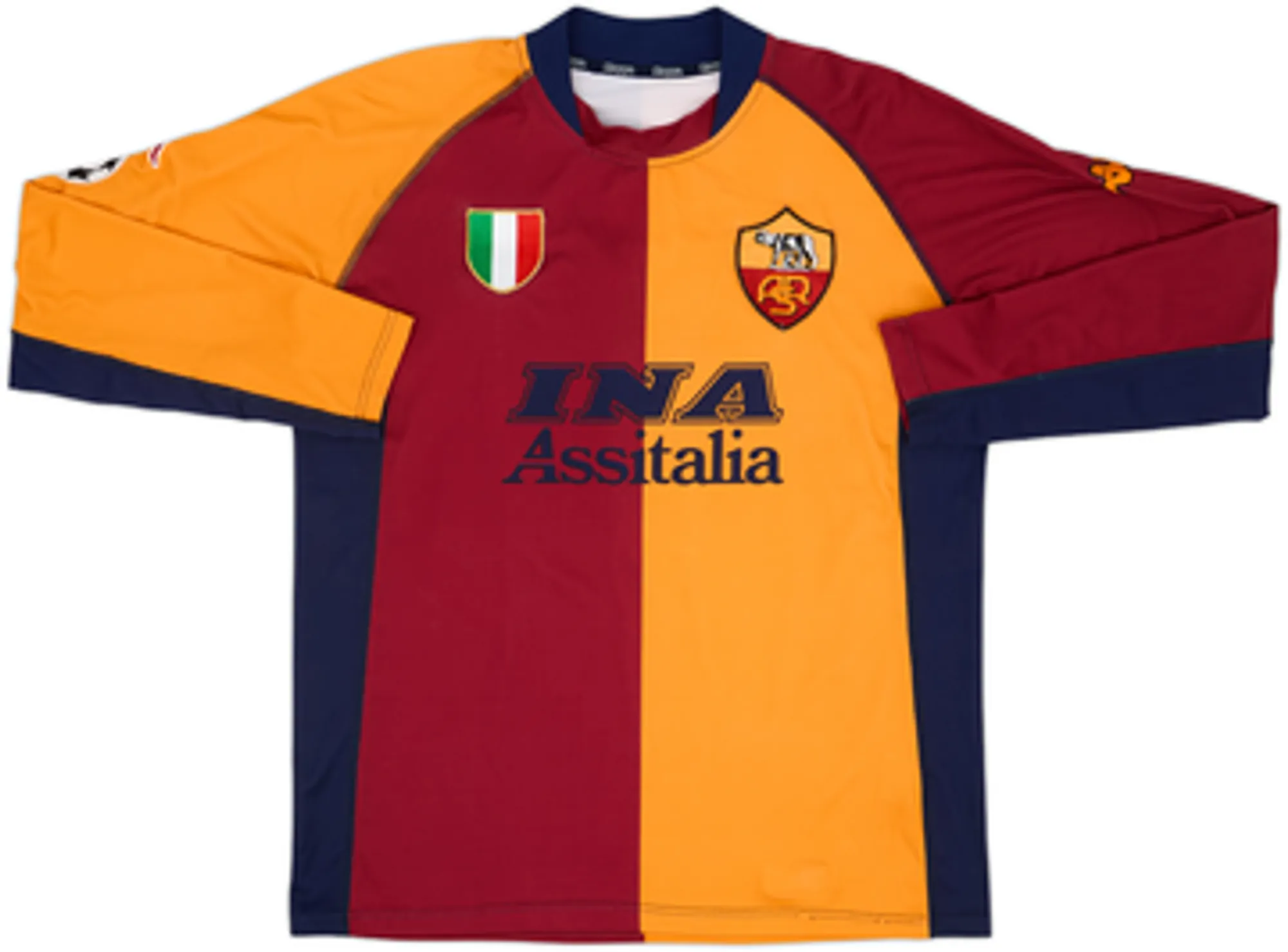2001-02 Roma European L/S Shirt Totti #10 - 9/10 - (XXL)