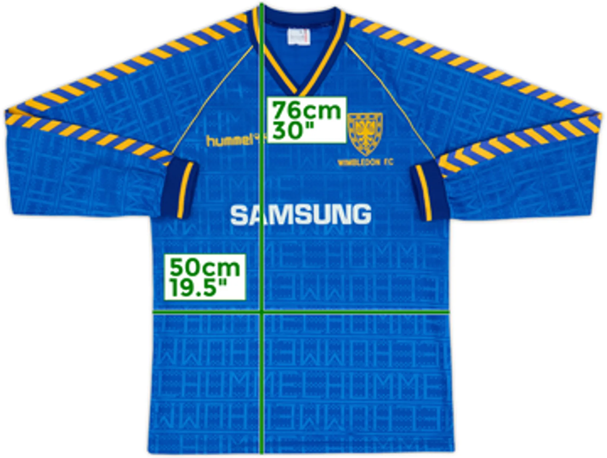 1989-90 Wimbledon Home L/S Shirt - 9/10 - (XL)