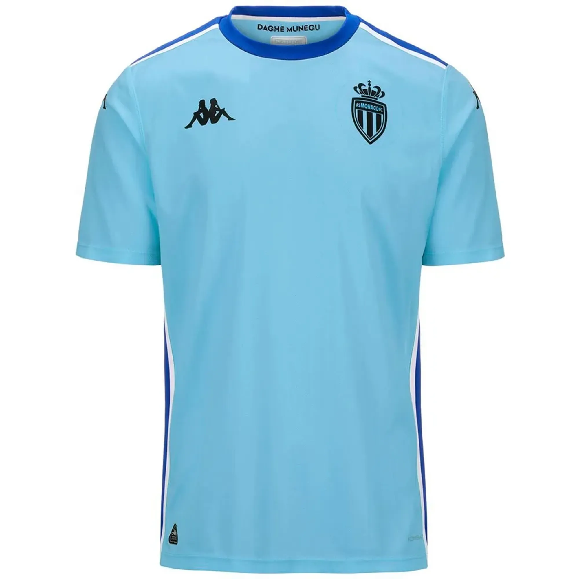 Kappa As Monaco 24/25 Kombat Goalkeeper Home Short Sleeve T-shirt