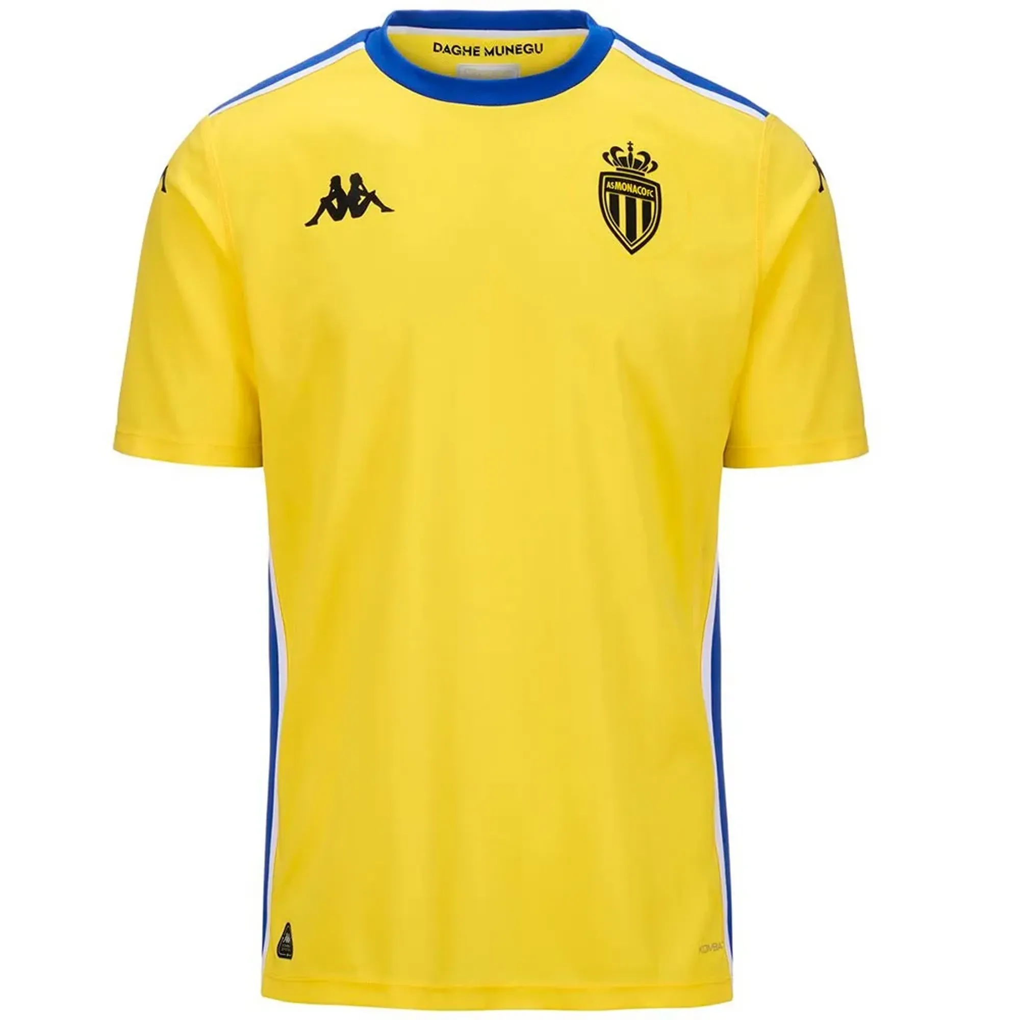Kappa As Monaco 24/25 Kombat Goalkeeper Home Short Sleeve T-shirt