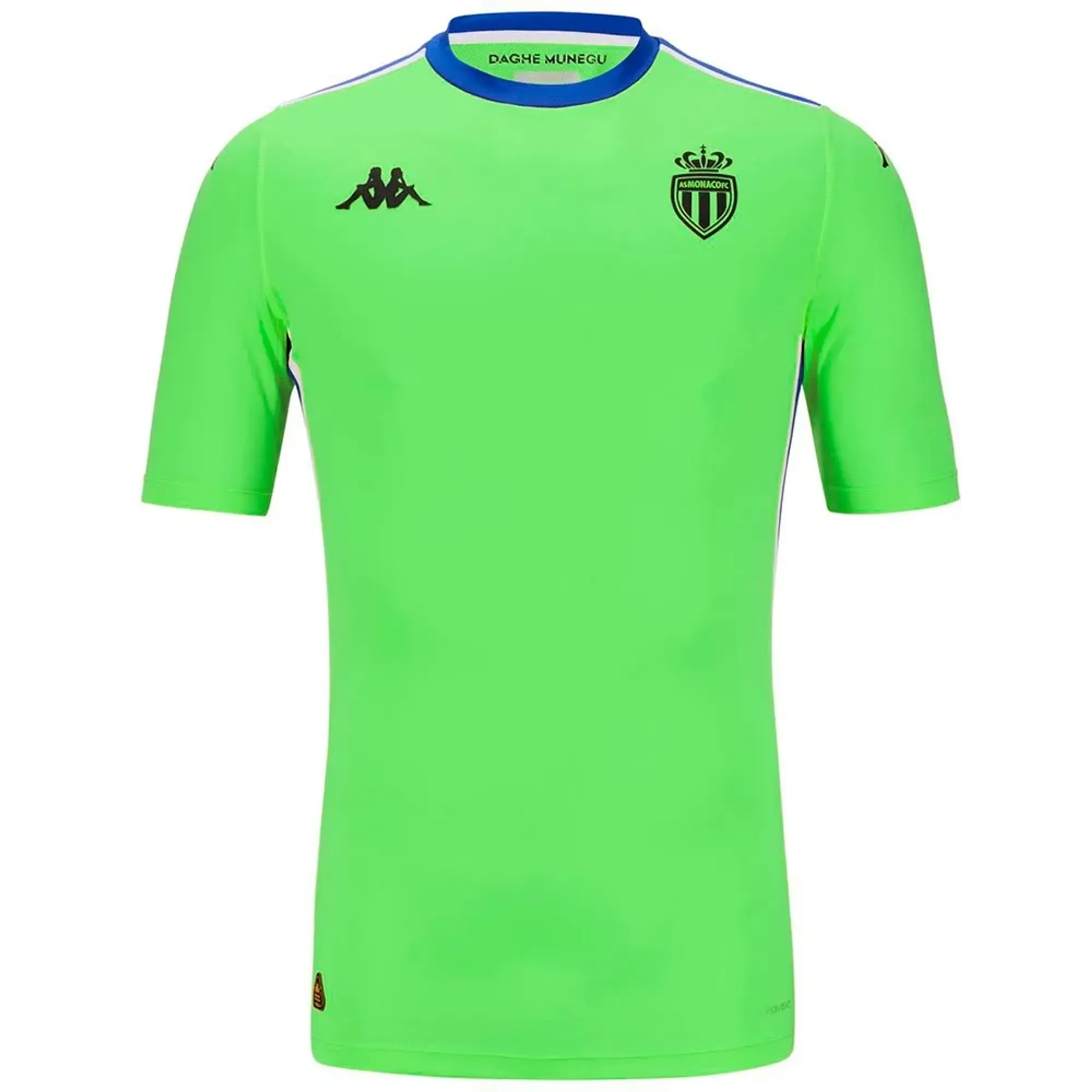 Kappa As Monaco 24/25 Kombat Pro Goalkeeper Home Short Sleeve T-shirt