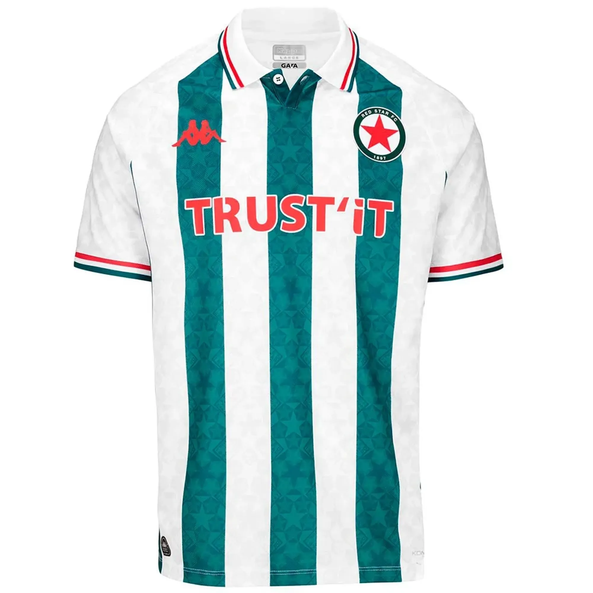 Kappa Red Star Fc Kombat Heritage 24/25 Home Short Sleeve T-shirt