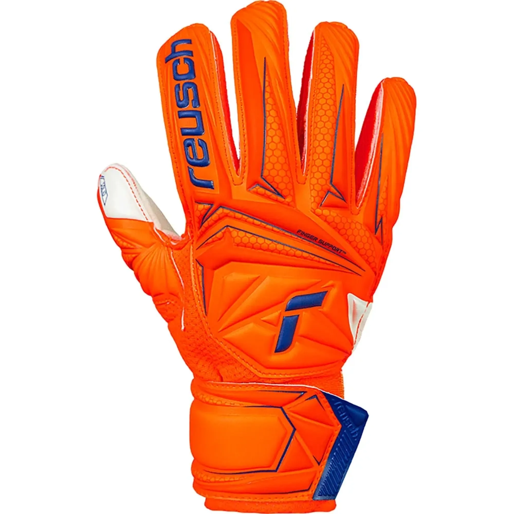 Reusch Attrakt Solid Finger Support Junior Goalkeeper Gloves