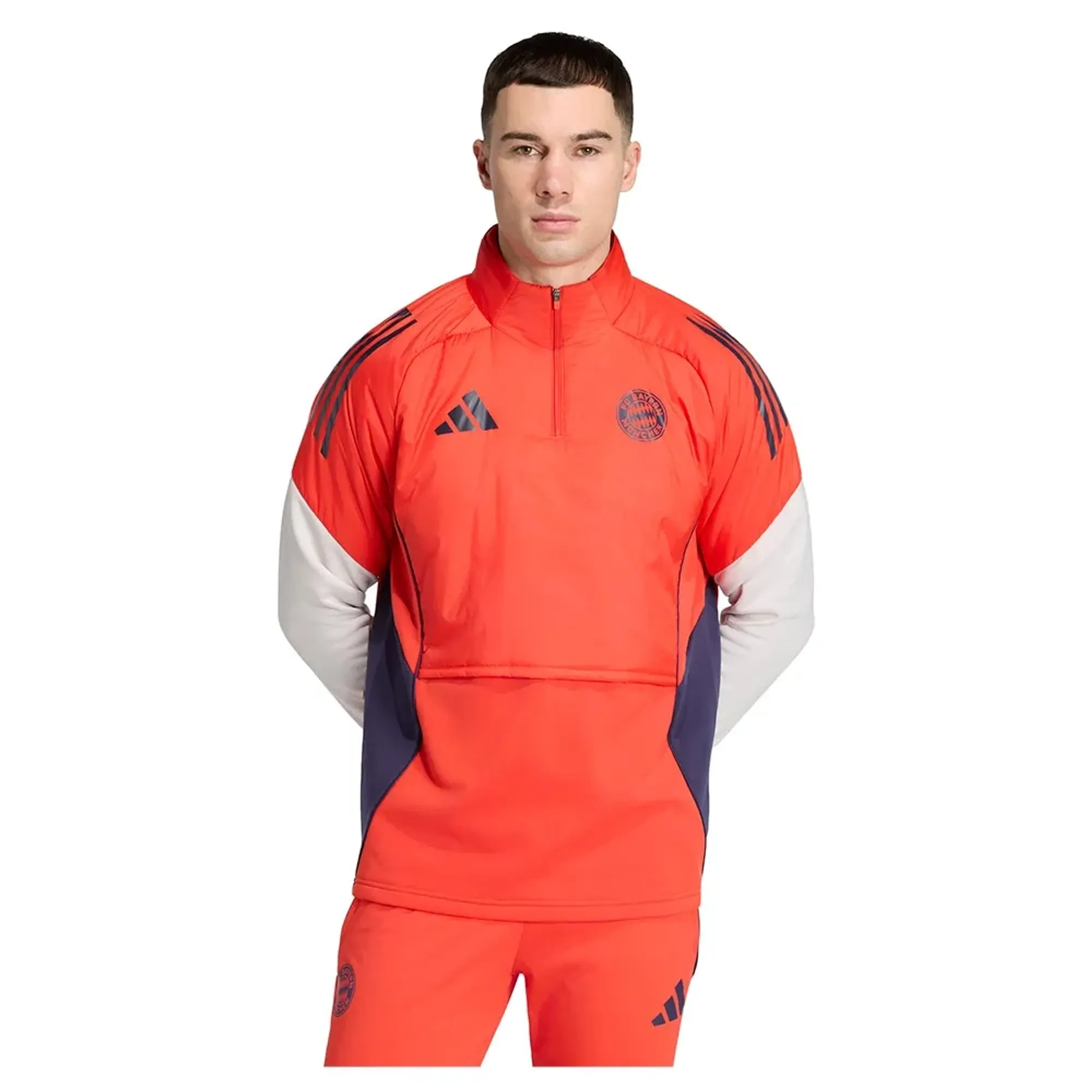 Adidas Fc Bayern Munich 25/26 Tiro Winterized Training Half Zip Sweatshirt