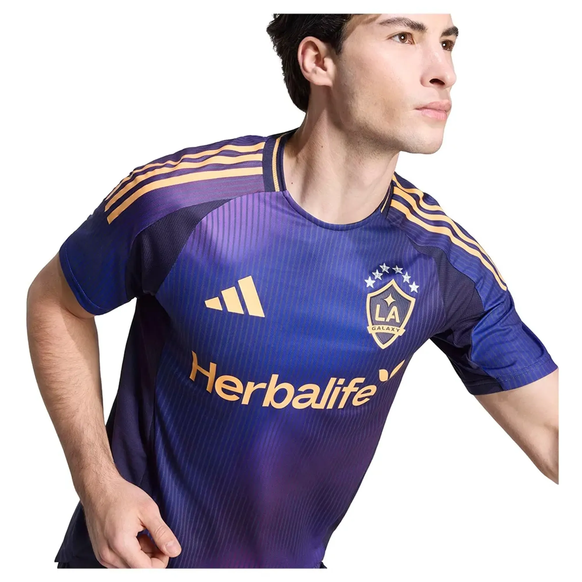 Adidas La Galaxy 25/26 Authentic Away Short Sleeve T-shirt