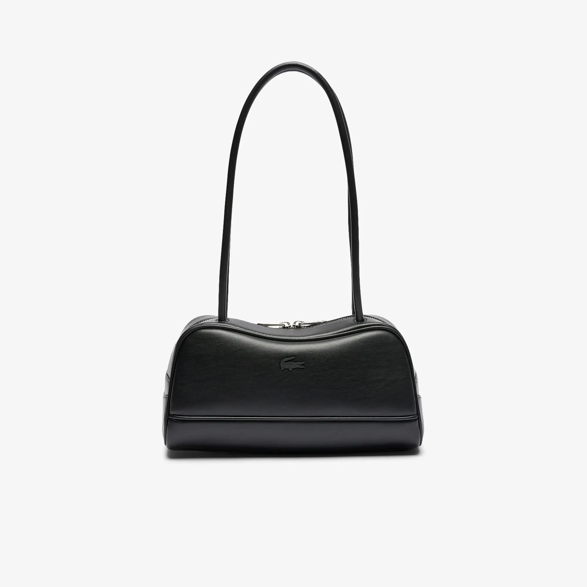 Lacoste Lora Leather Shoulder Bag - Black