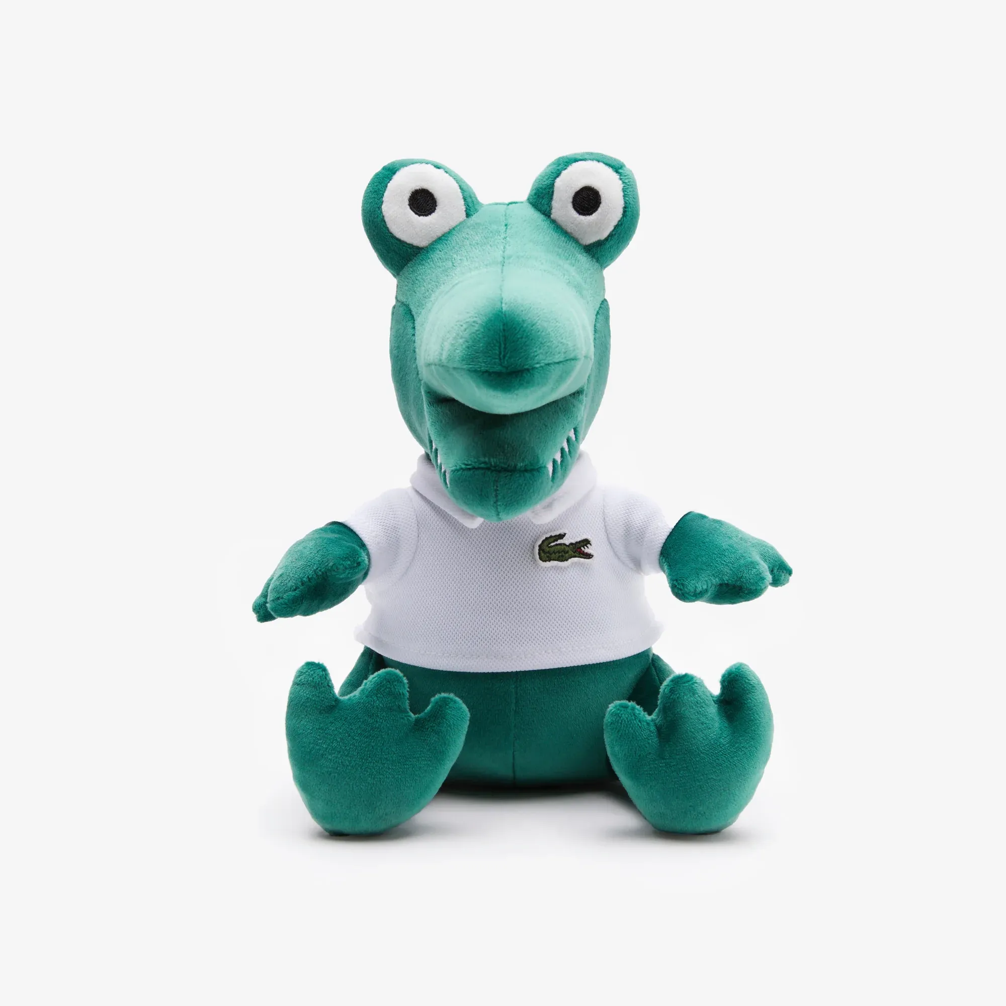 Lacoste Stuffed Crocodile Toy with Logo Polo - Pine Green