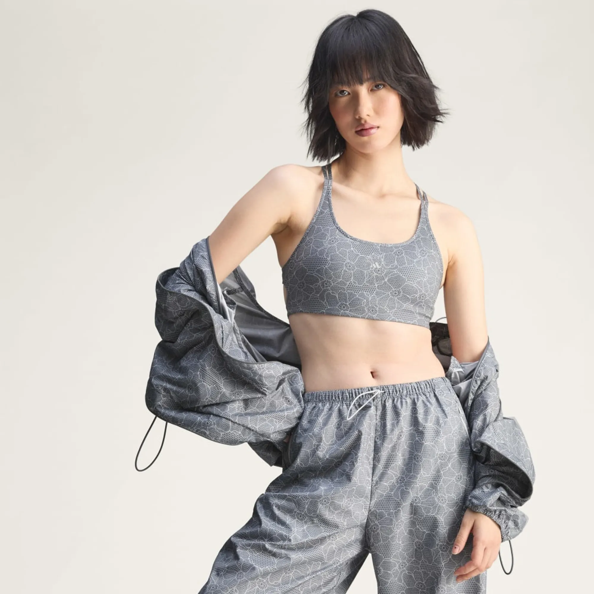 adidas adidas by Stella McCartney Running Printed Mini Crop Top