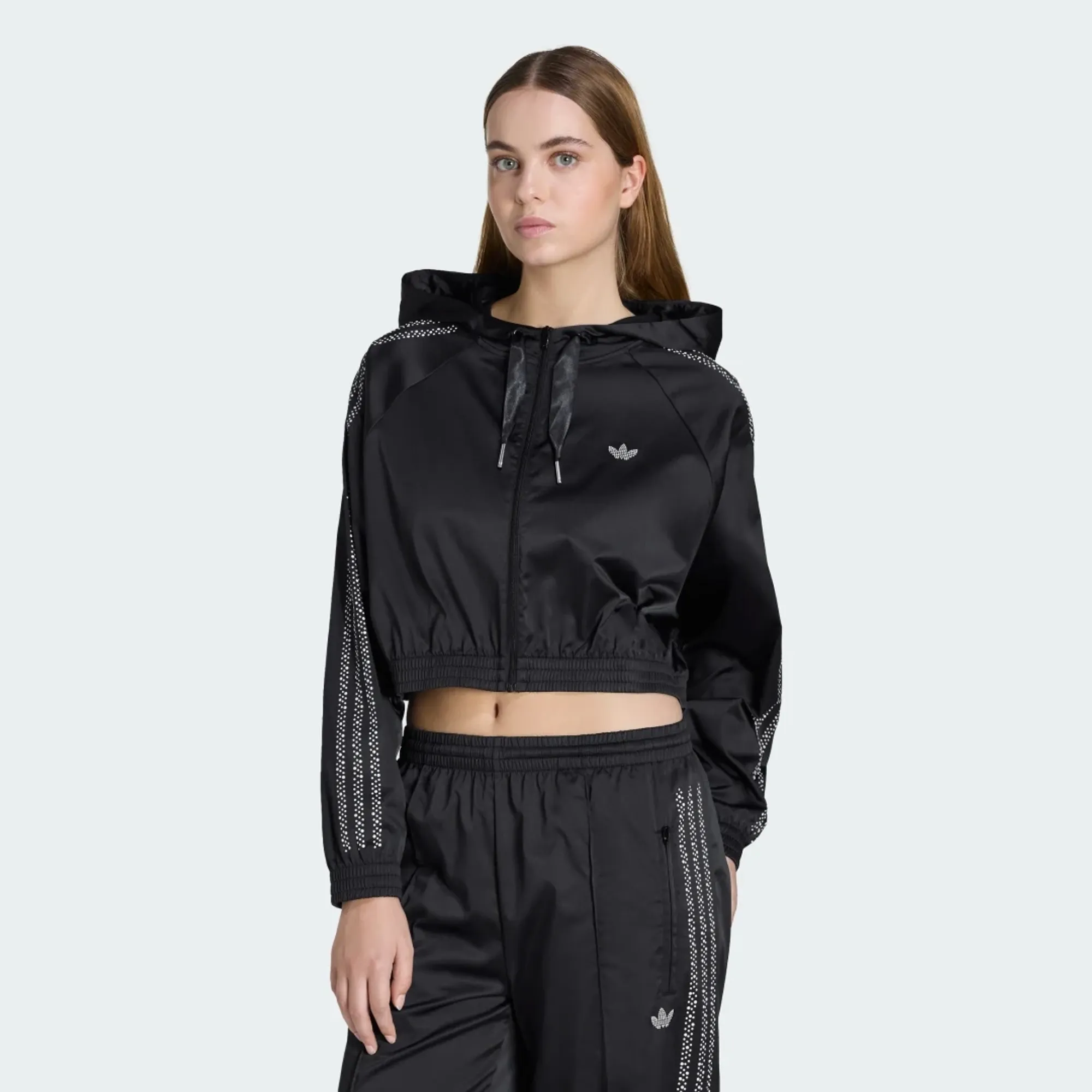 adidas PEARL CROPPED ZIP HOODIE