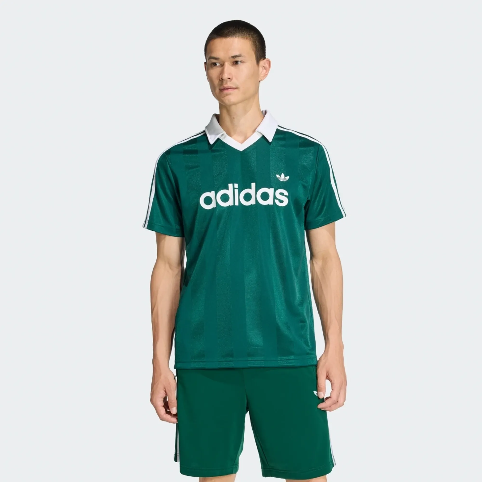 adidas ARCHIVE COLLAR ENGINEERED JERSEY