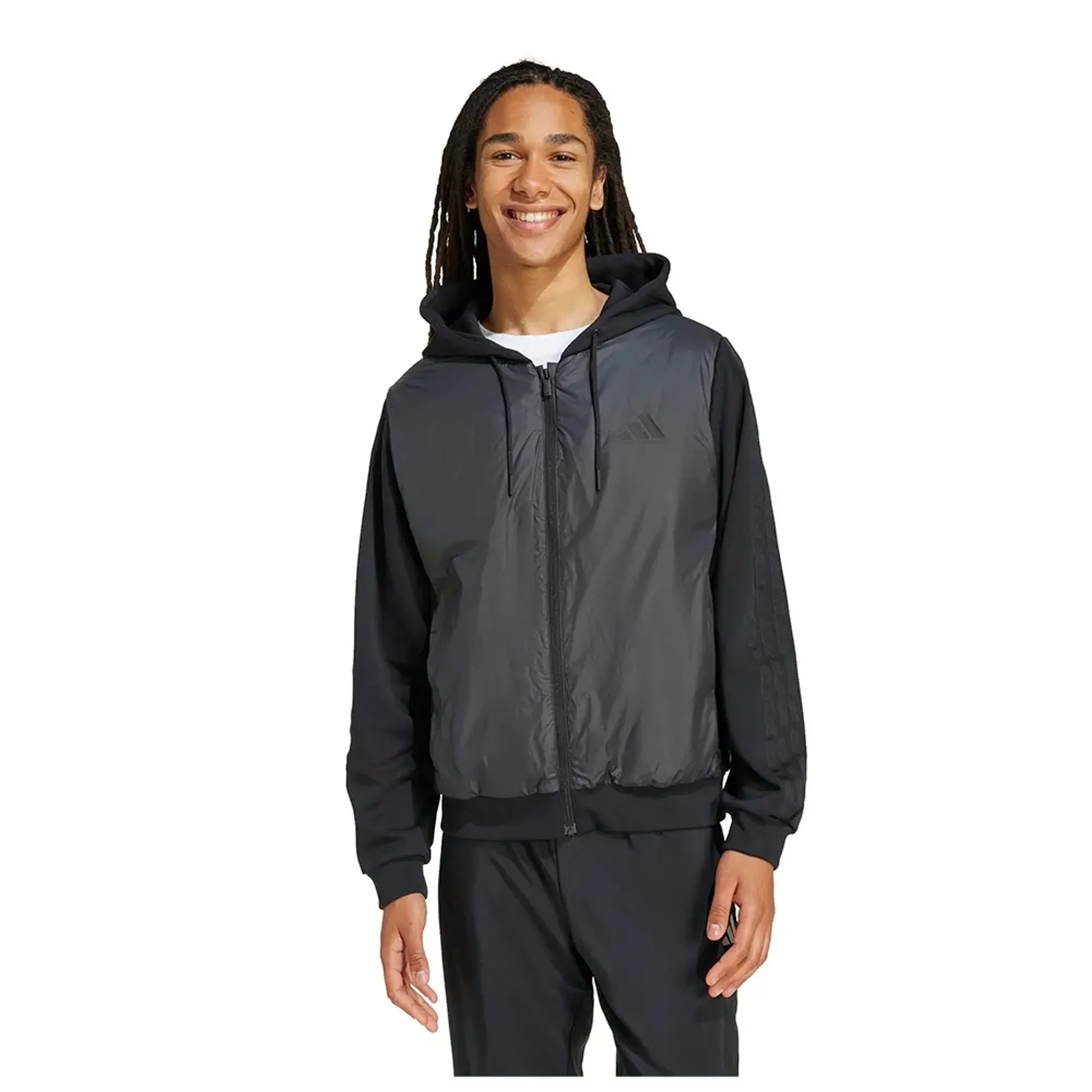 Adidas Essentials Climawarm 3 Stripes Insulated Hybrid Jacket