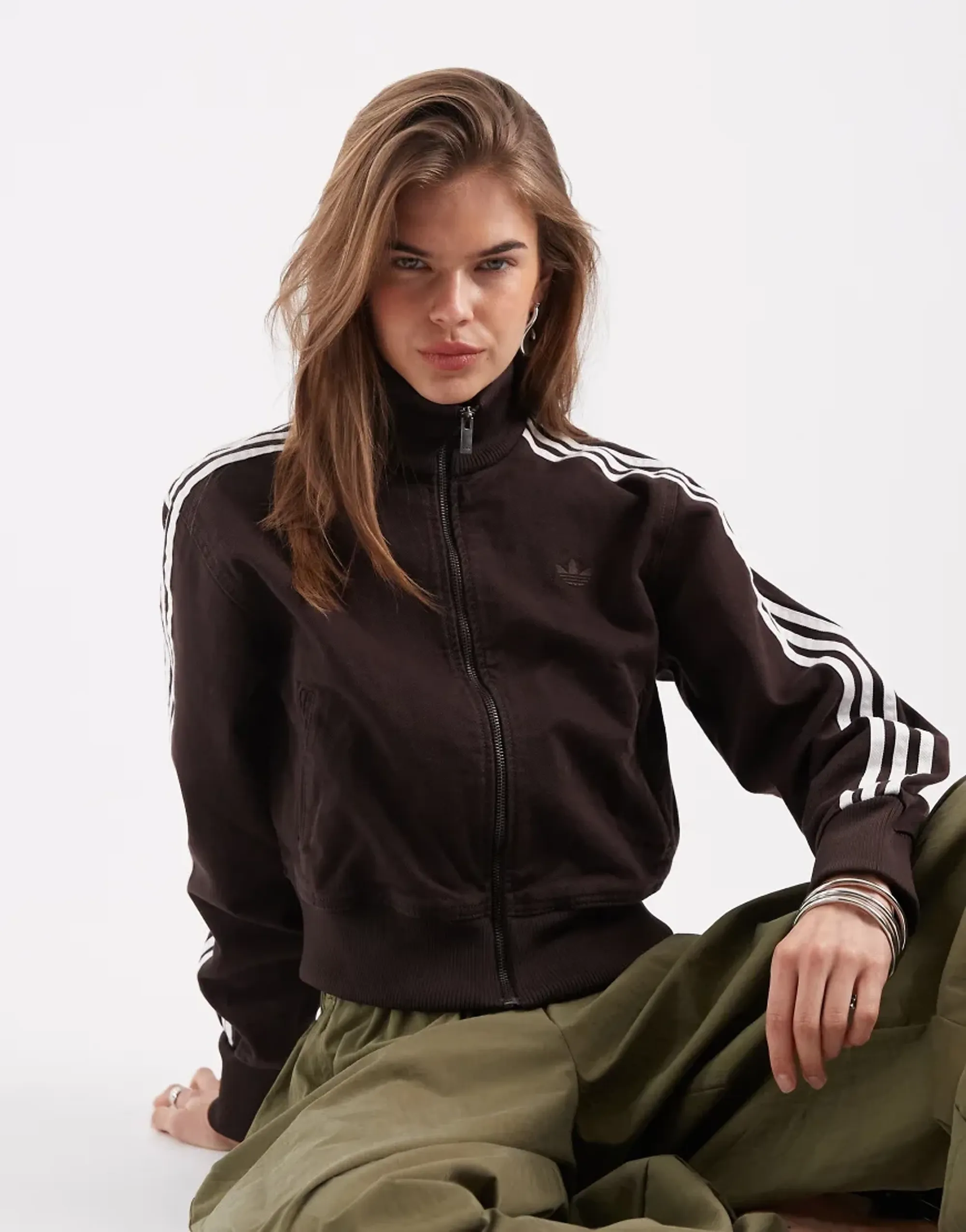 Adidas Originals Firebird Adilenium Denim Full Zip Sweatshirt
