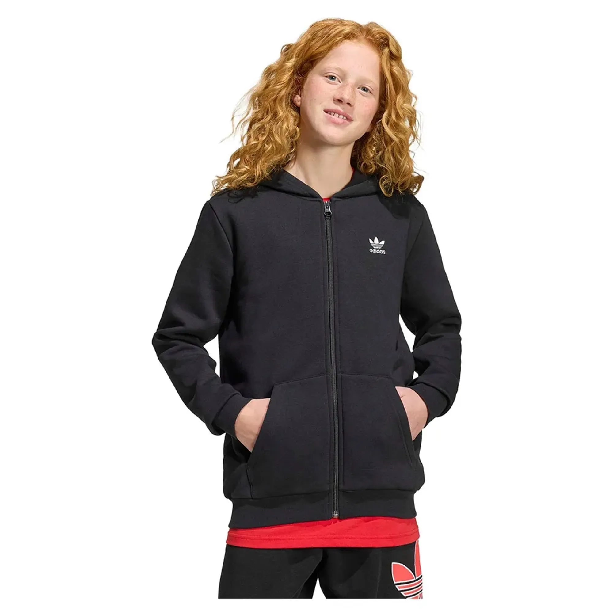 Adidas Originals Loose Fleece Full Zip Sweatshirt