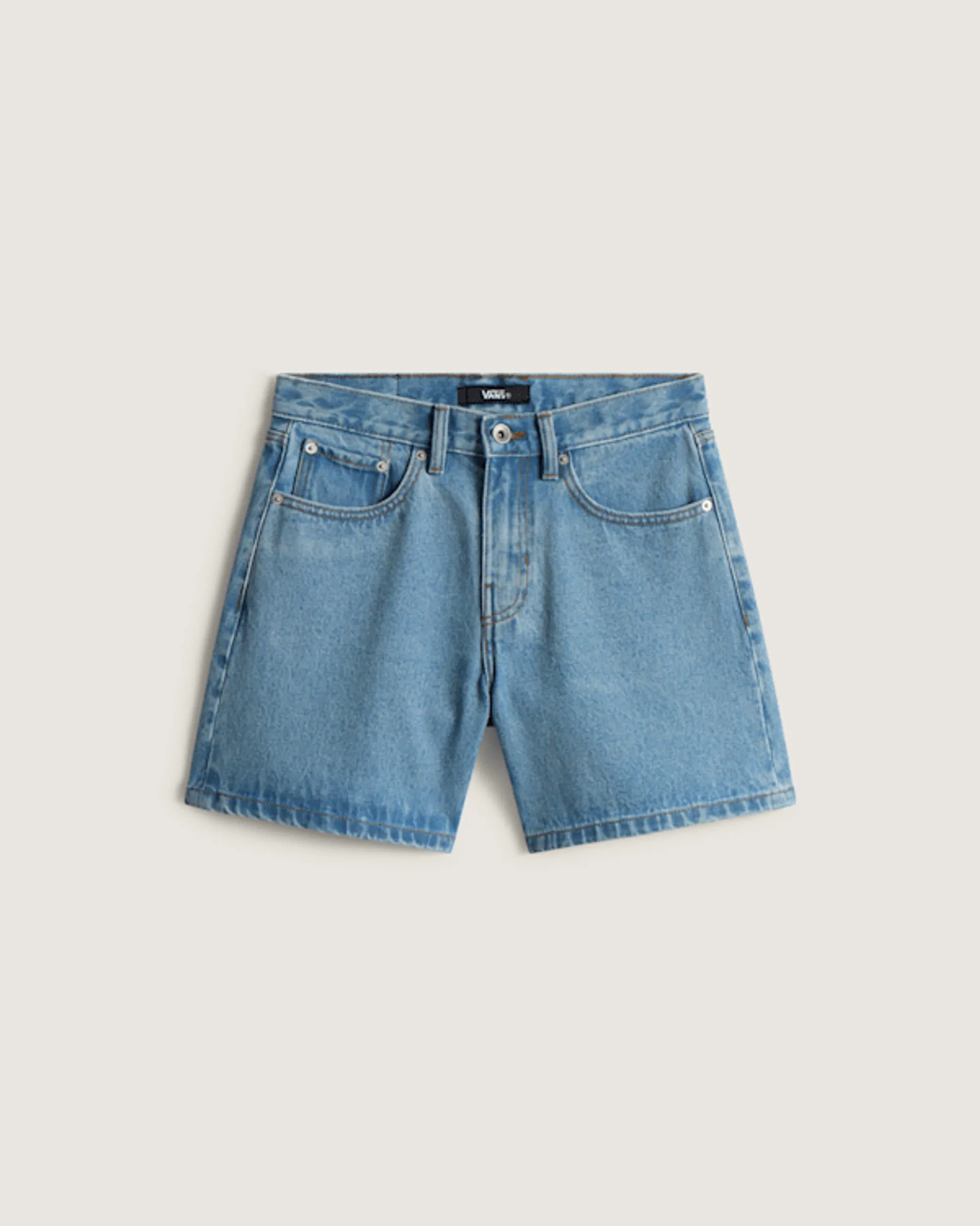 Vans - Check-5 Mid Rise Shorts, Woman, Blue