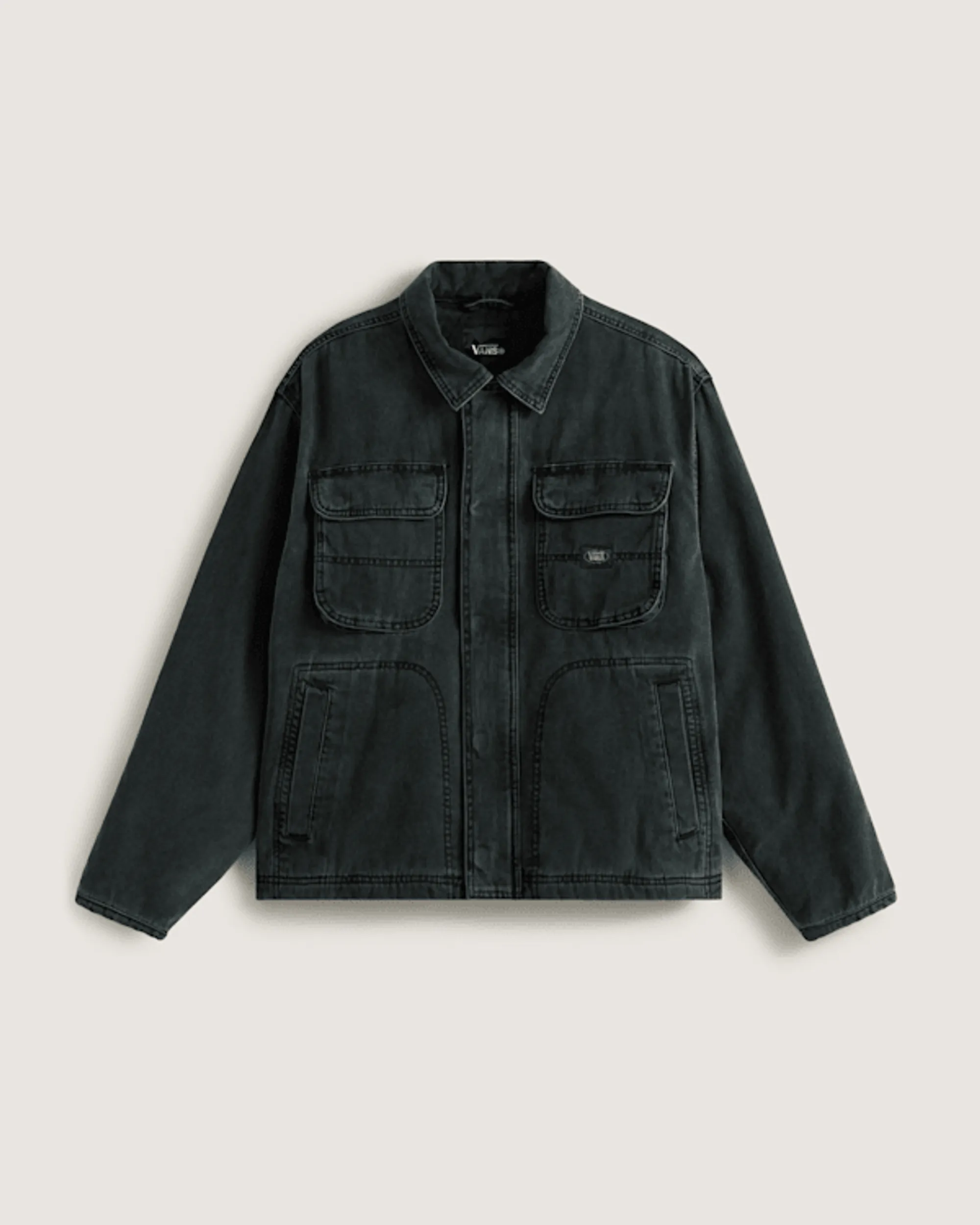 Vans - Umber Pigment Canvas Jacket, Man, Black