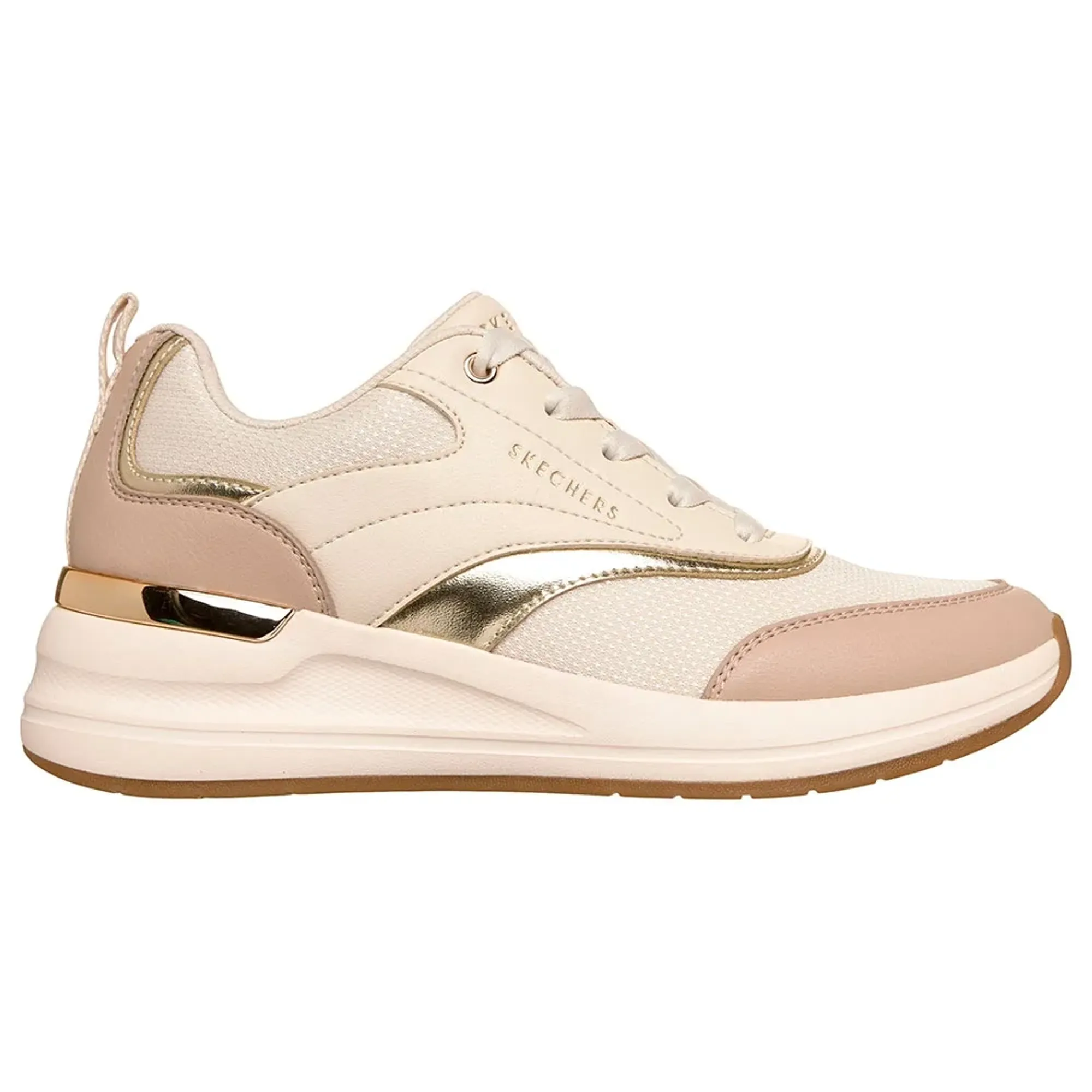Skechers Women's Billion 2 - Monroe Sneaker in Natural/Gold