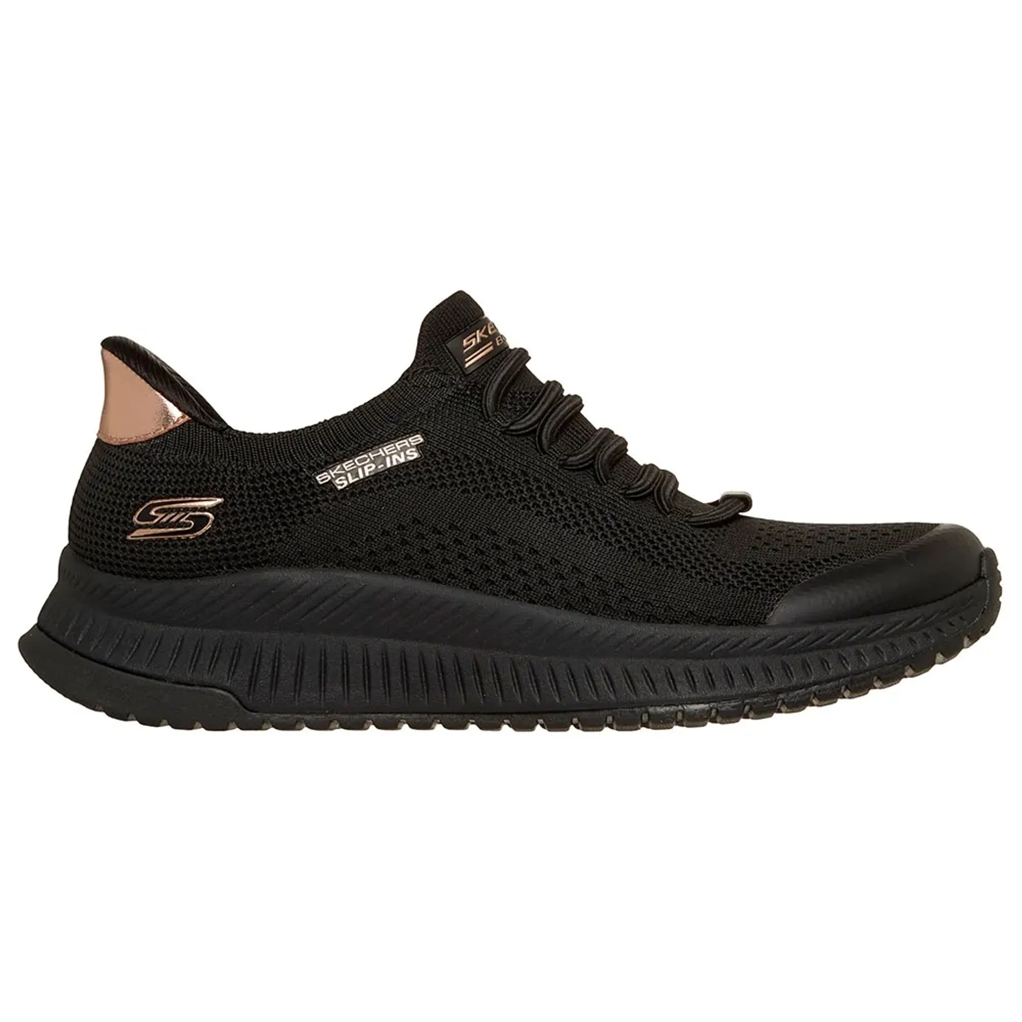 Skechers Women's Slip-ins: BOBS Squad 4 - Dire Step Sneaker in Black
