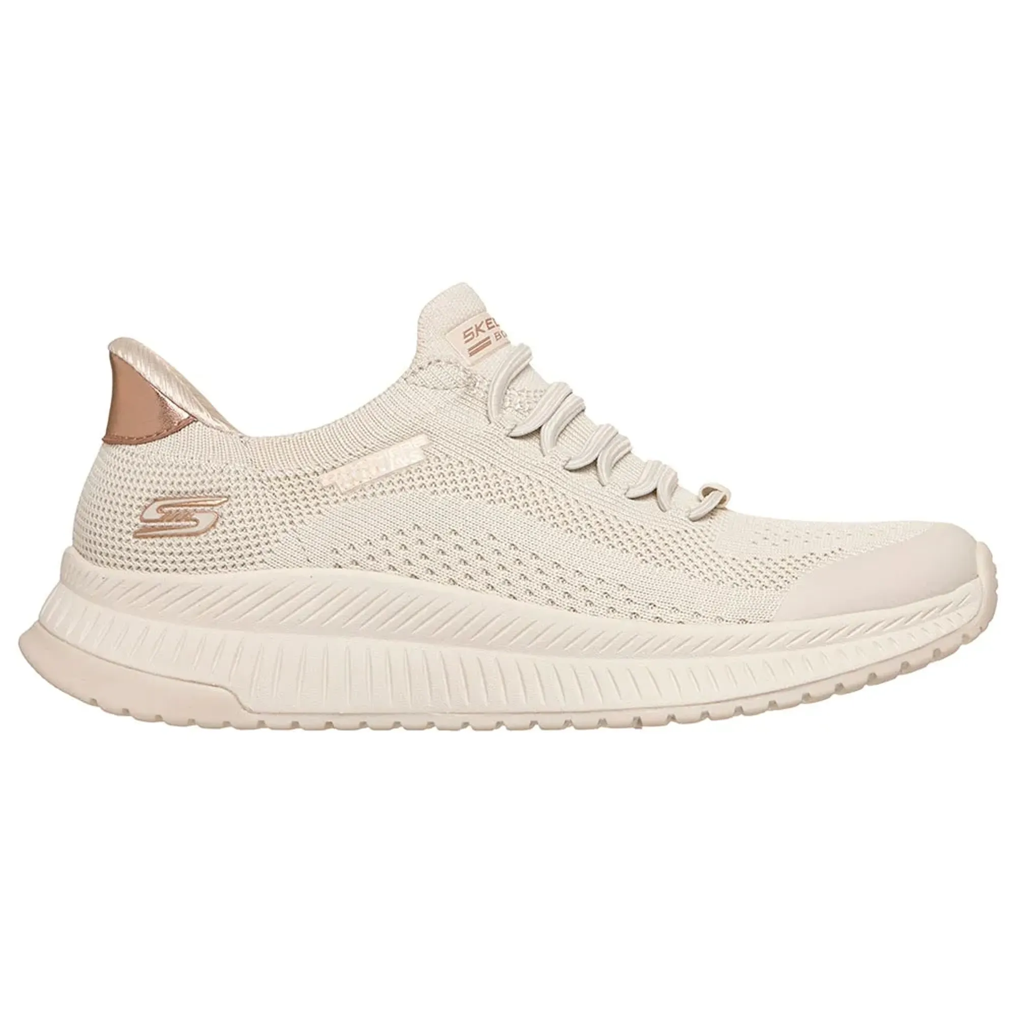 Skechers Women's Slip-ins: BOBS Squad 4 - Dire Step Sneaker in Off White