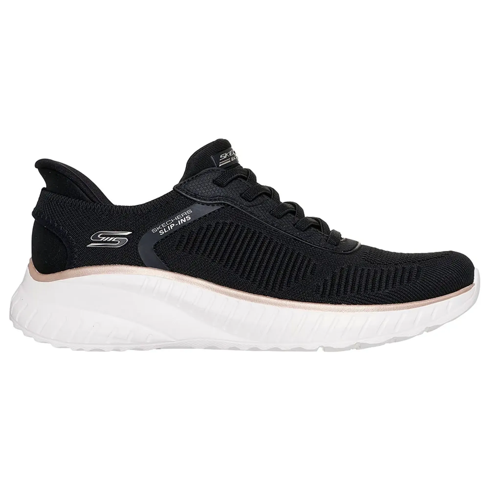 Skechers Women's Slip-ins: BOBS Sport Squad Chaos - Current Muse Sneaker in Black/Gold