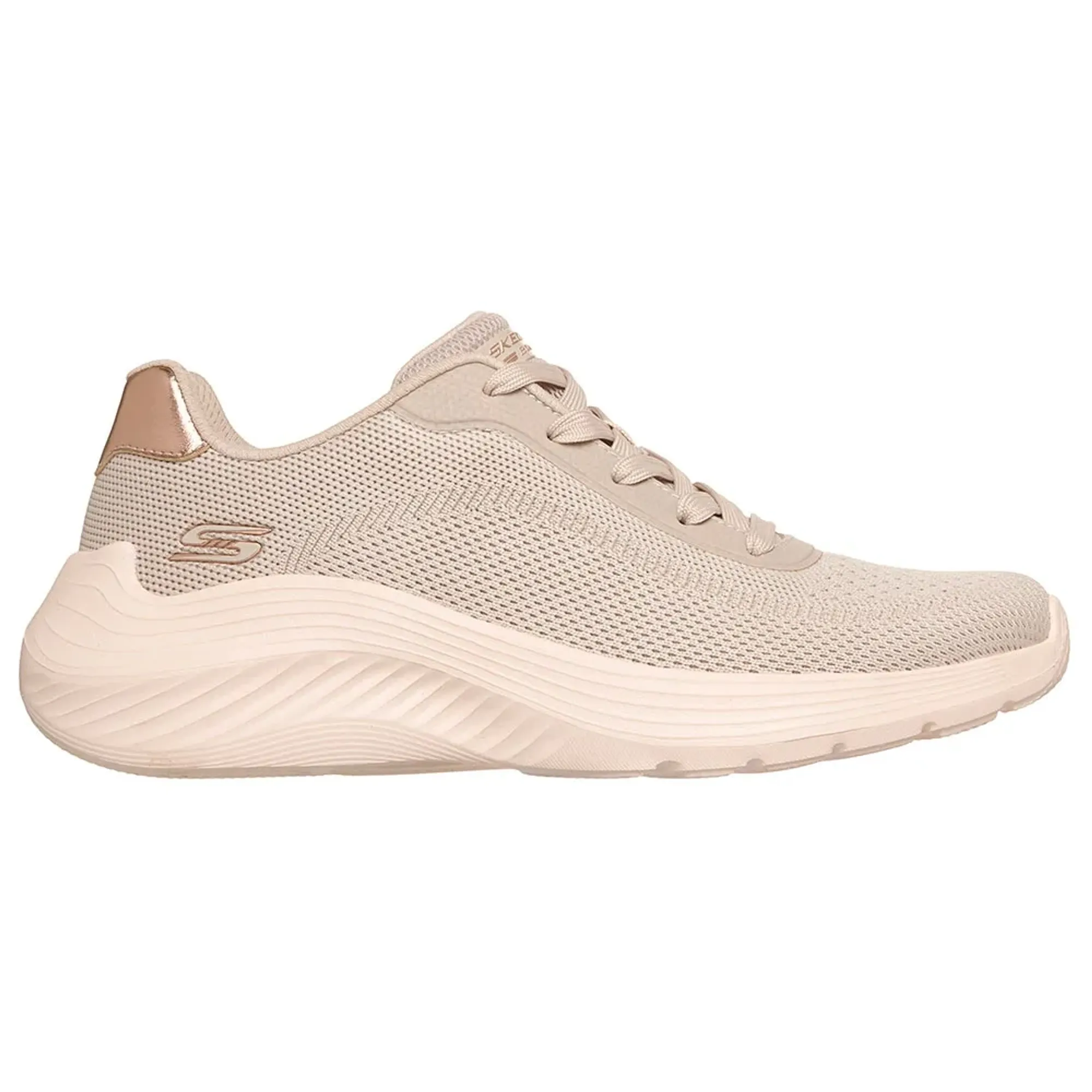 Skechers Women's BOBS Sport Squad Waves - Current Look Sneaker in Off White