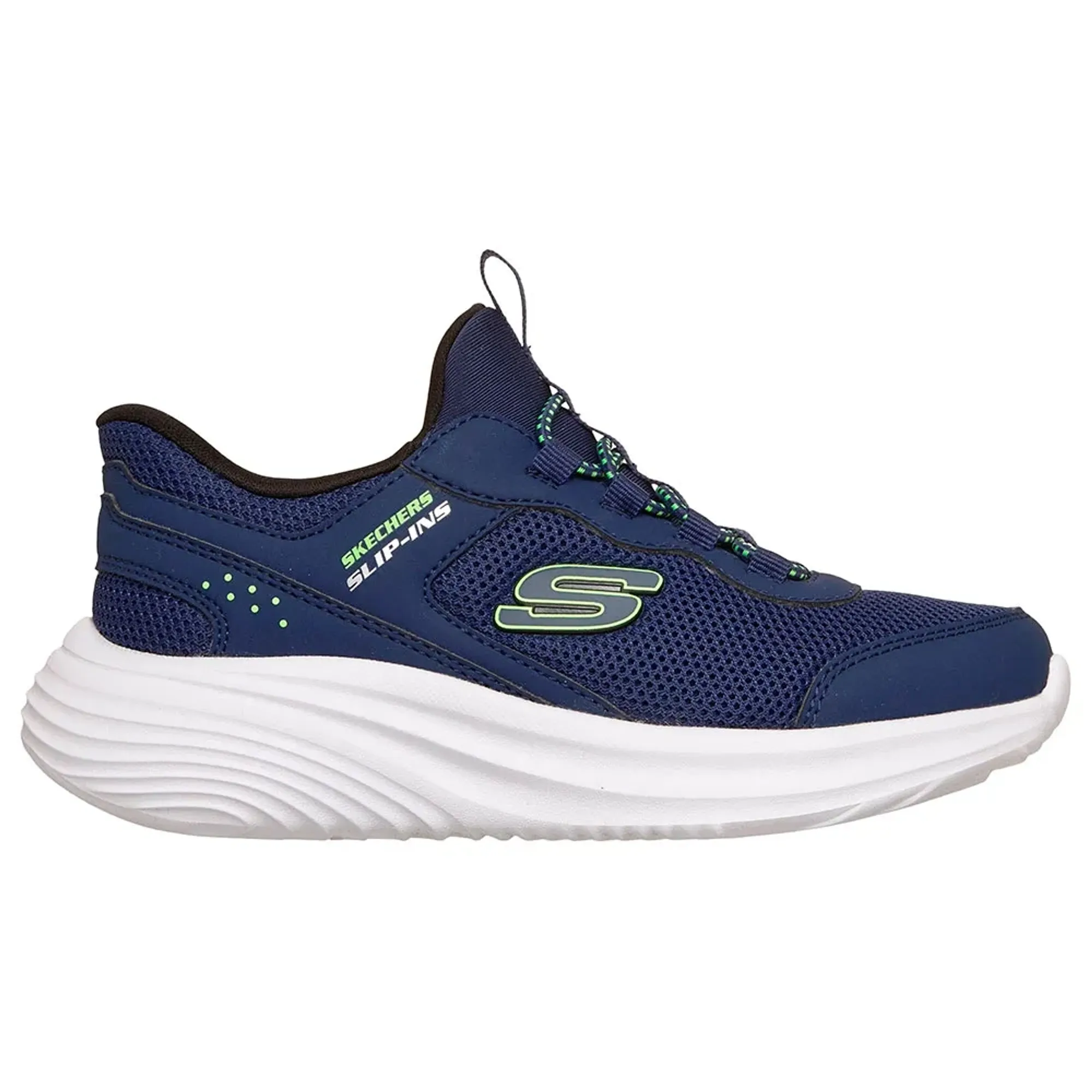 Skechers Boy's Slip-ins: Bounder Pro Sneaker in Navy Blue