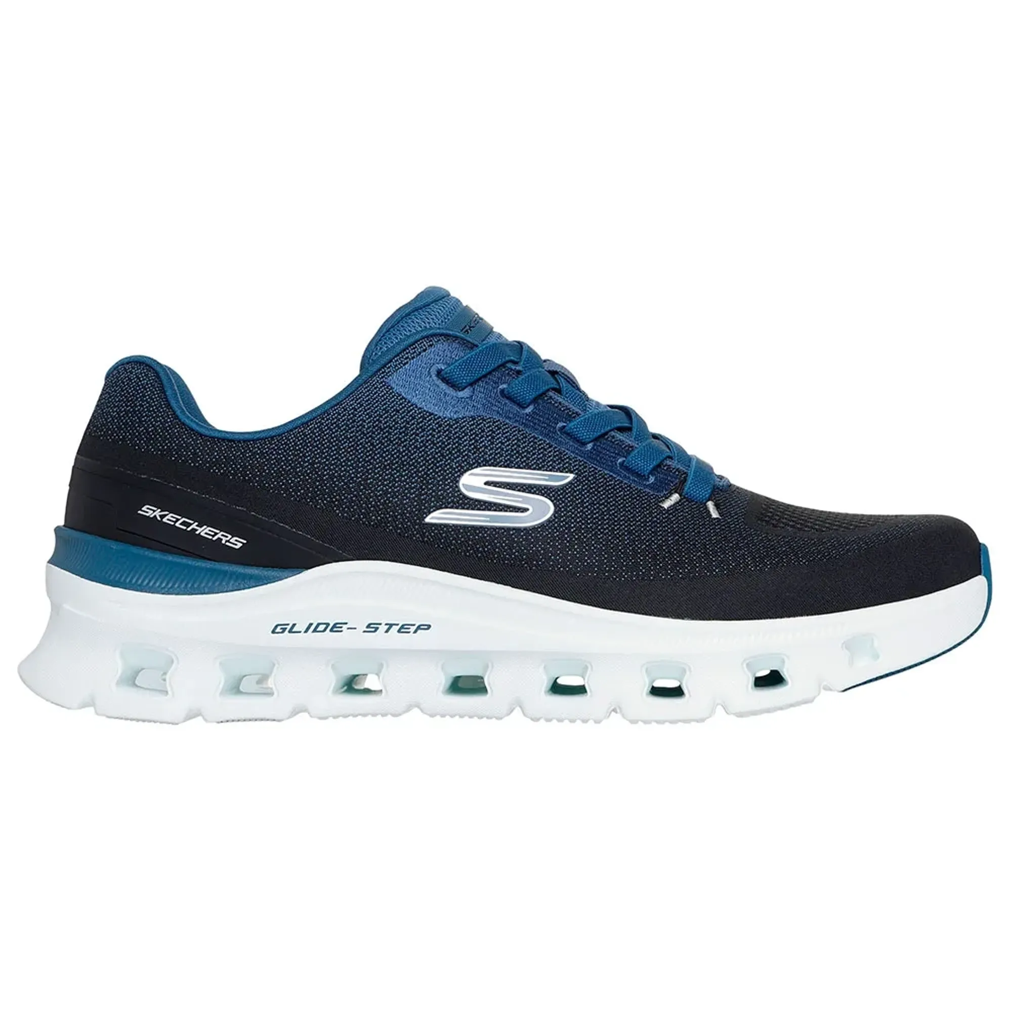 Skechers Men's Glide-Step Pro - Waverra Sneaker in White/Light Blue