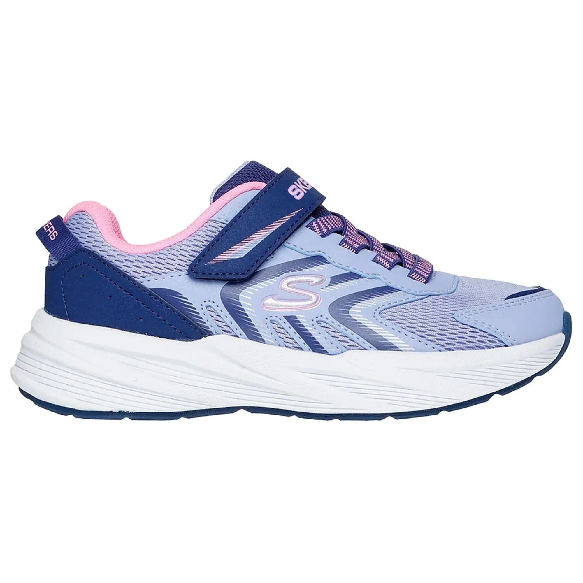 Skechers Girls Microspec Tread Sneaker in Periwinkle