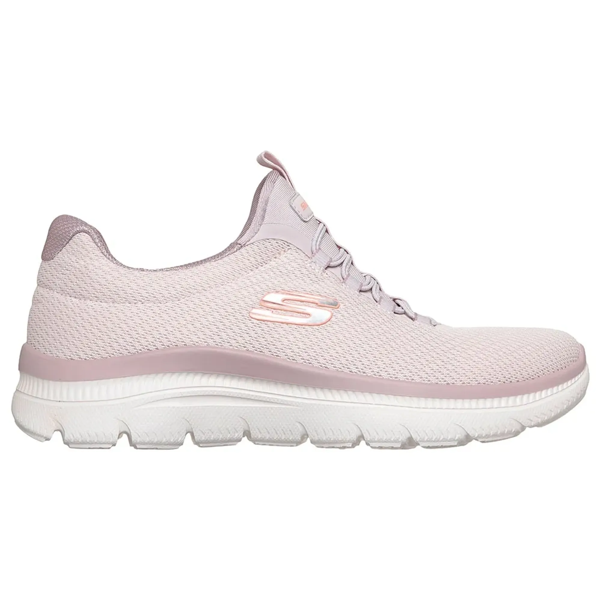 Skechers Women's Summits Plus - Summer Haze Sneaker in Light Mauve