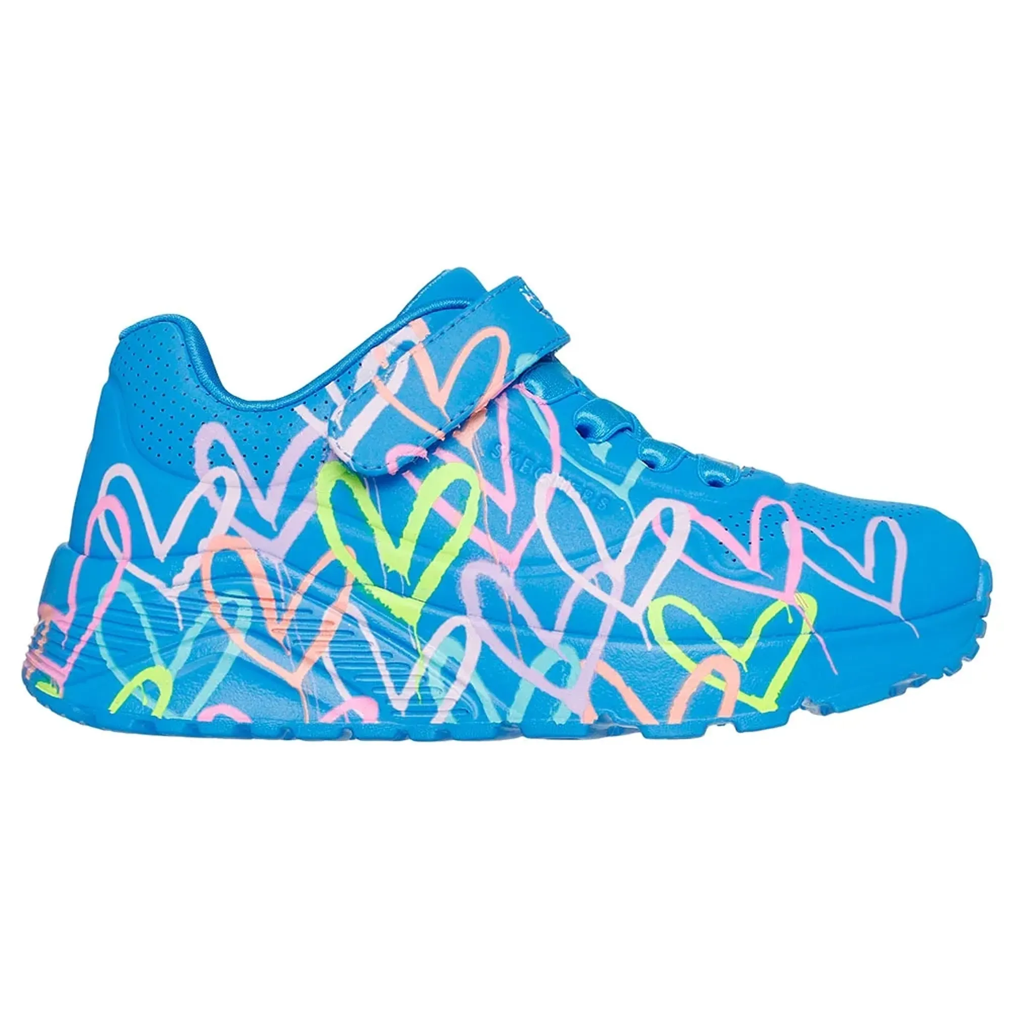 Skechers Girls x JGoldcrown: UNO Lite - Love Levitate Sneaker in Blue