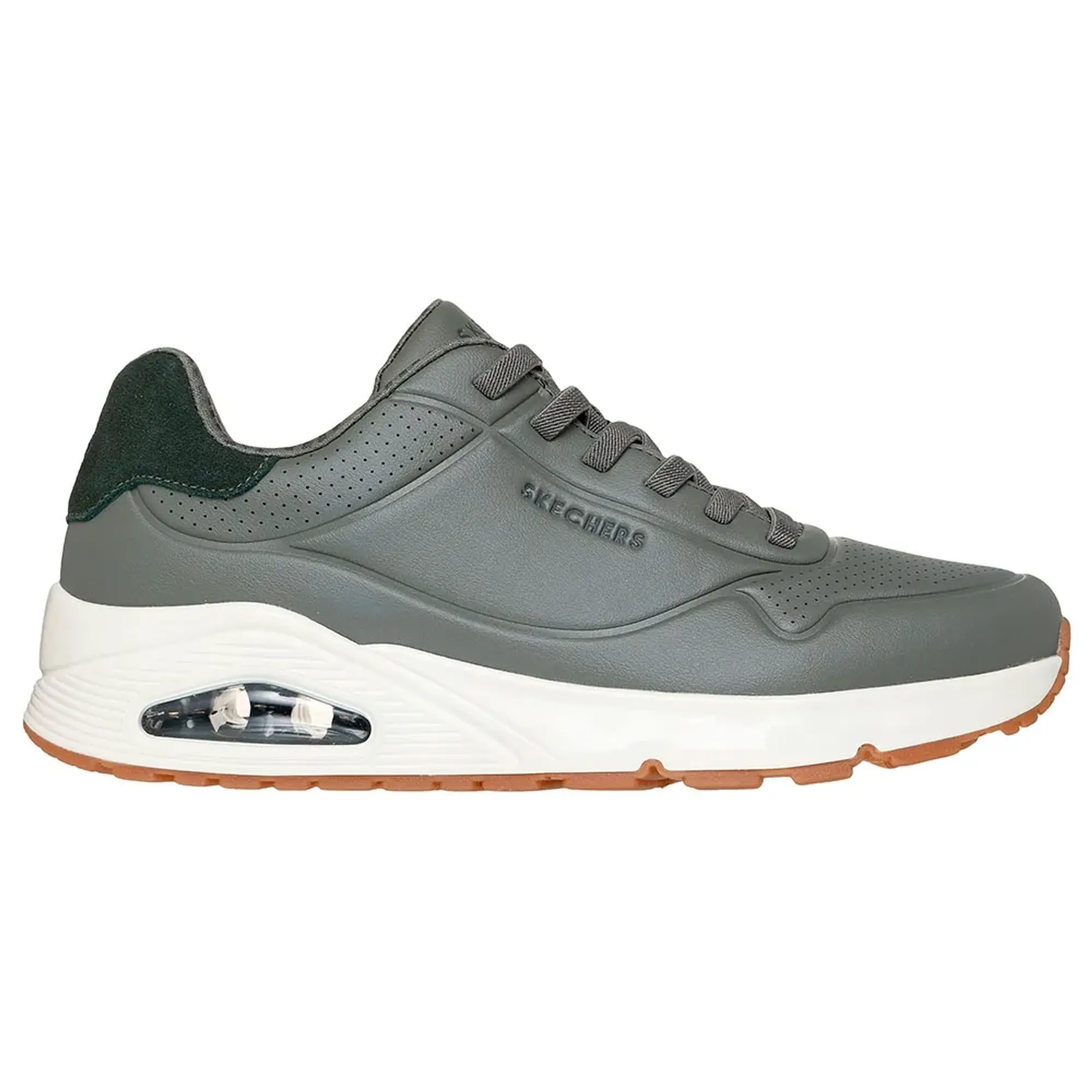 Skechers Men's UNO - Tailored Air Sneaker in Olive