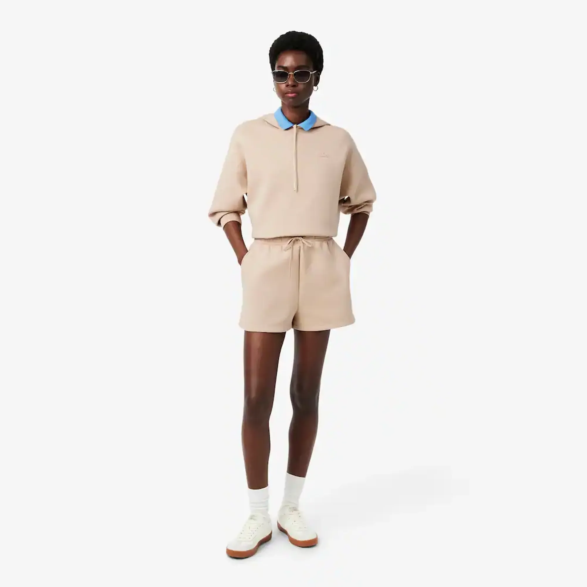 Lacoste Double Face Jersey Shorts - Beige